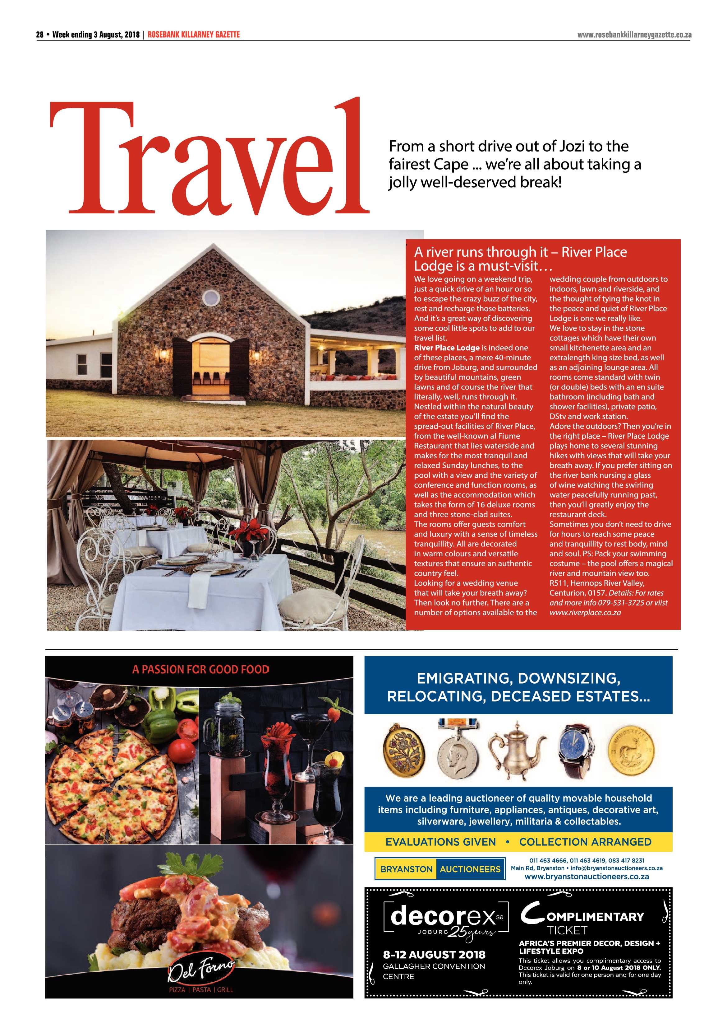 Rosebank Killarney Gazette 3 August 2018 page 28