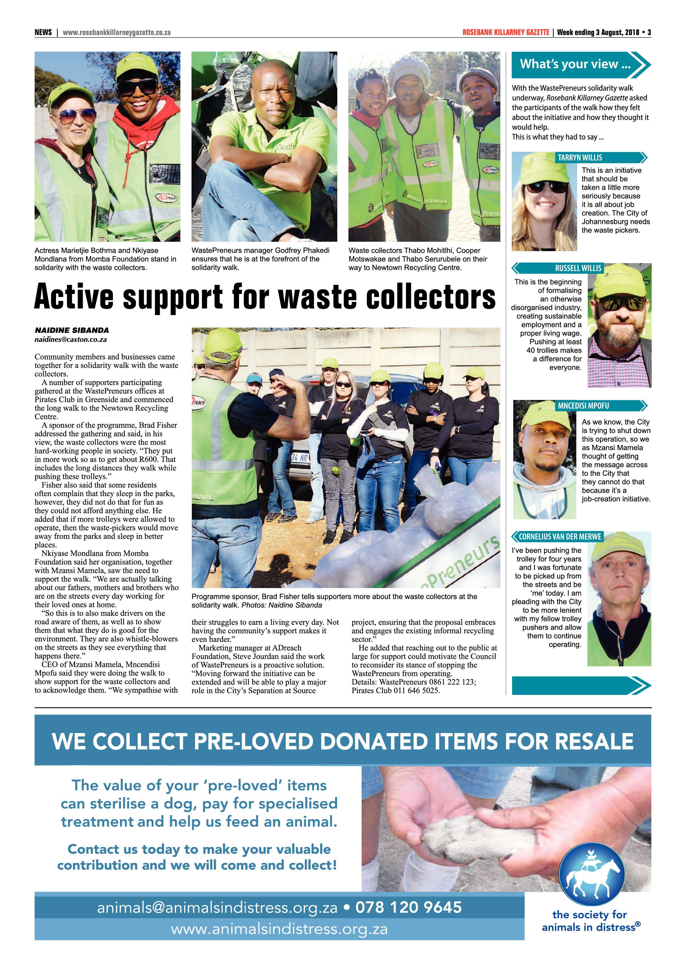 Rosebank Killarney Gazette 3 August 2018 page 3