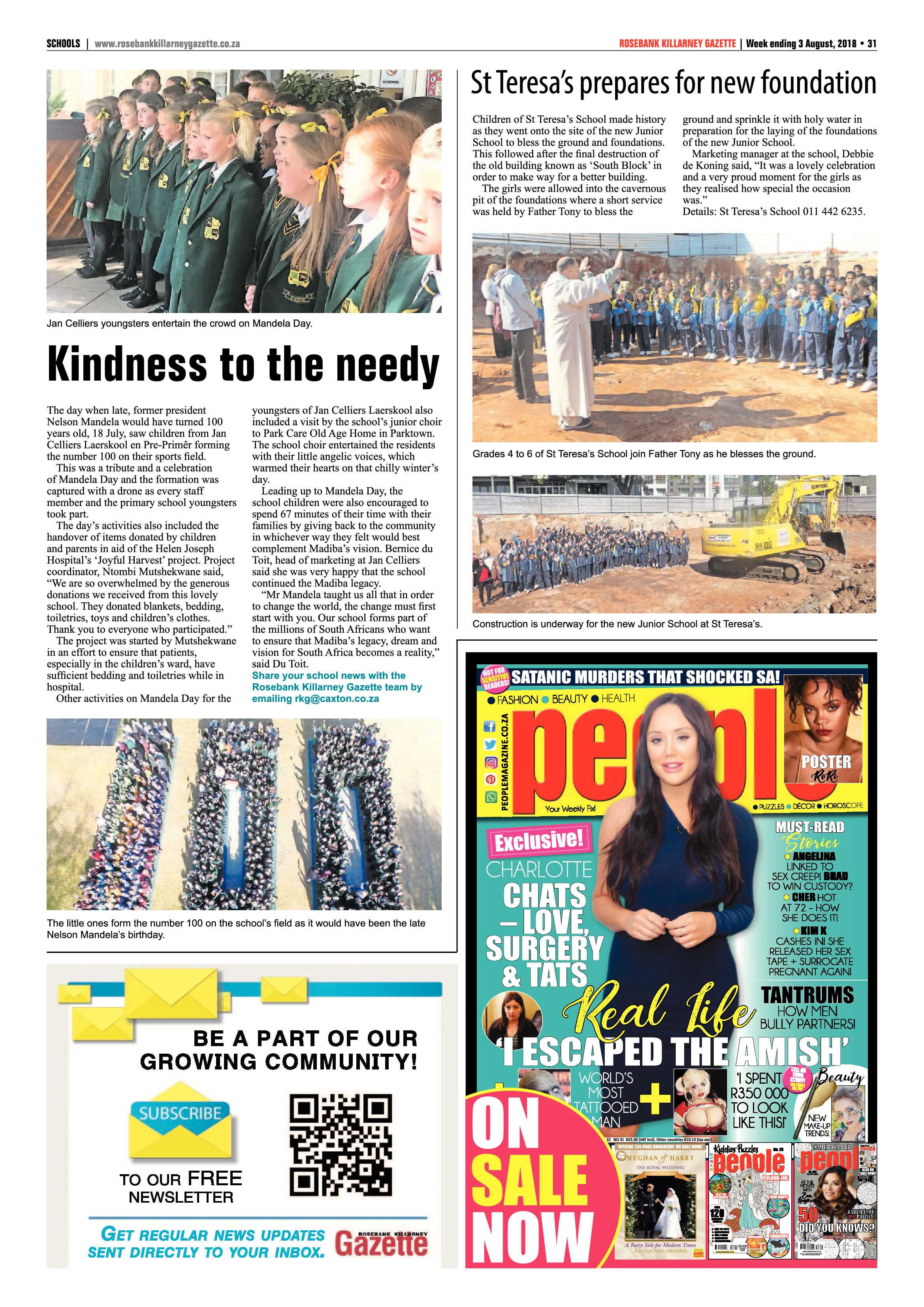 Rosebank Killarney Gazette 3 August 2018 page 31