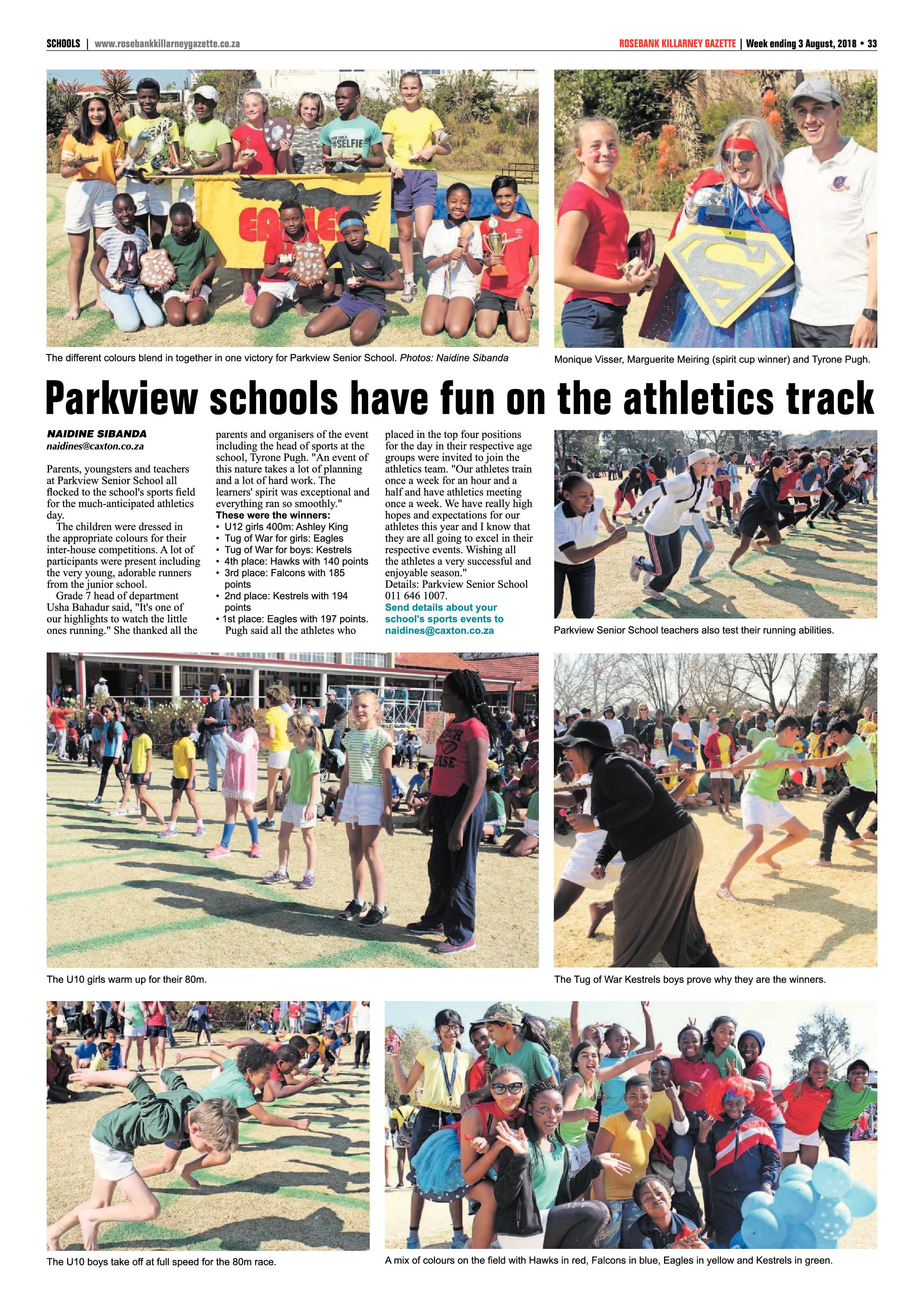 Rosebank Killarney Gazette 3 August 2018 page 33