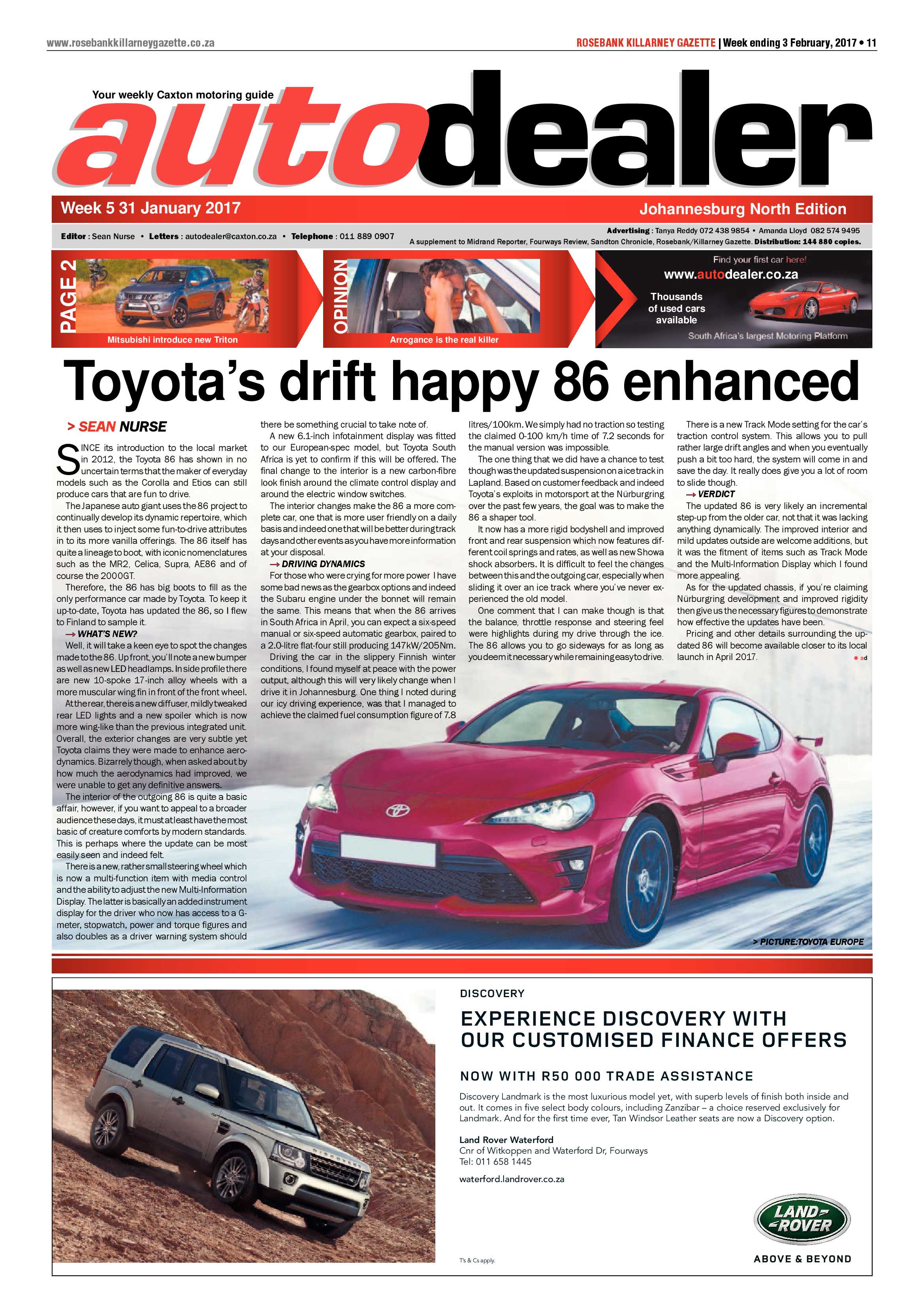 Rosebank Killarney Gazette 3 February, 2017 page 11