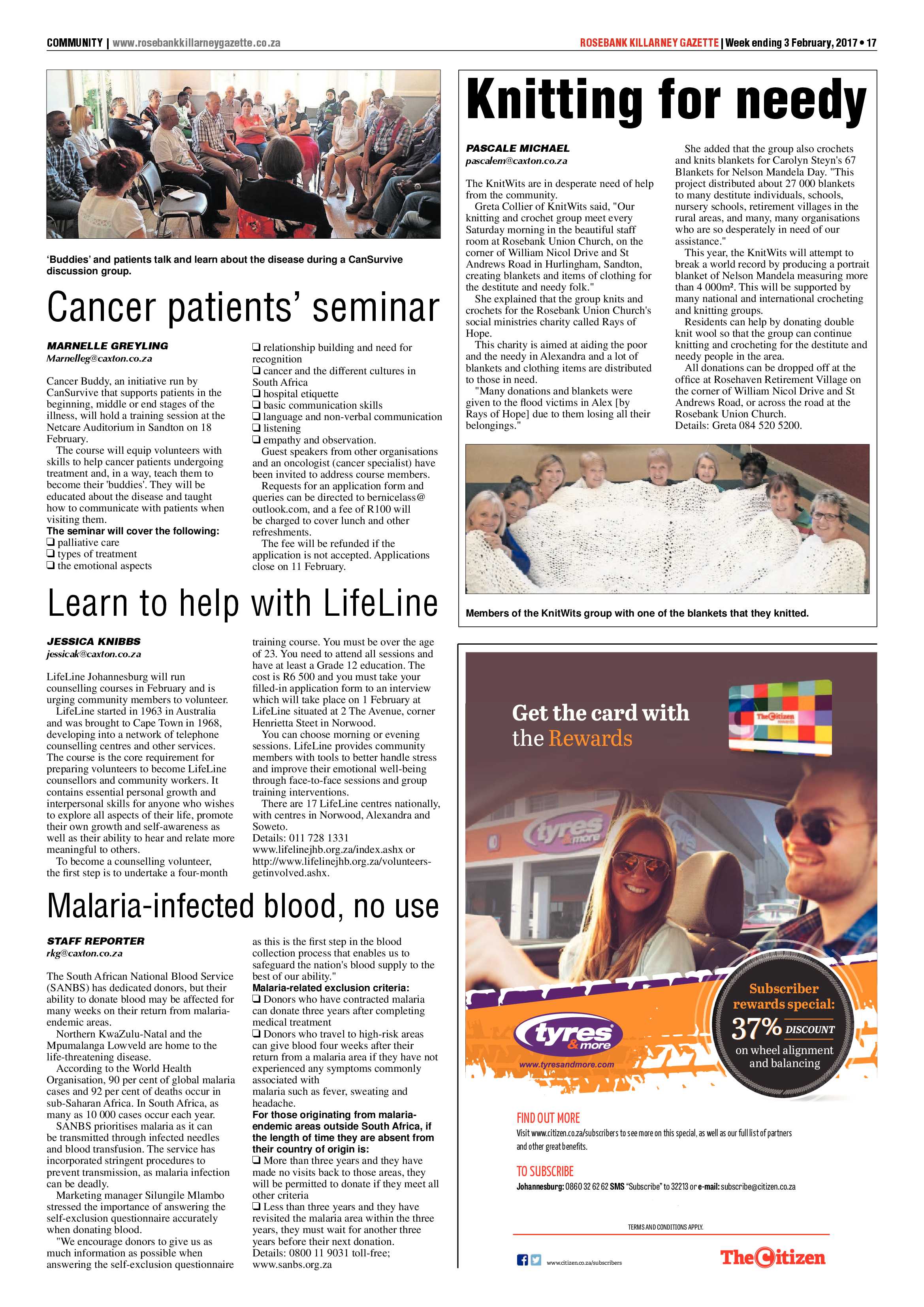 Rosebank Killarney Gazette 3 February, 2017 page 17