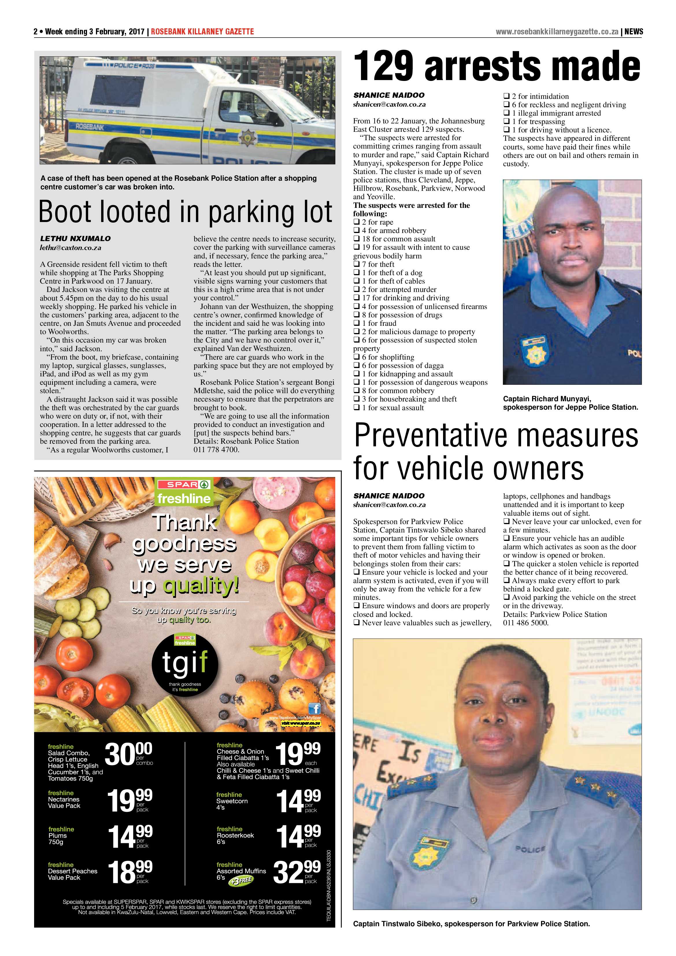 Rosebank Killarney Gazette 3 February, 2017 page 2