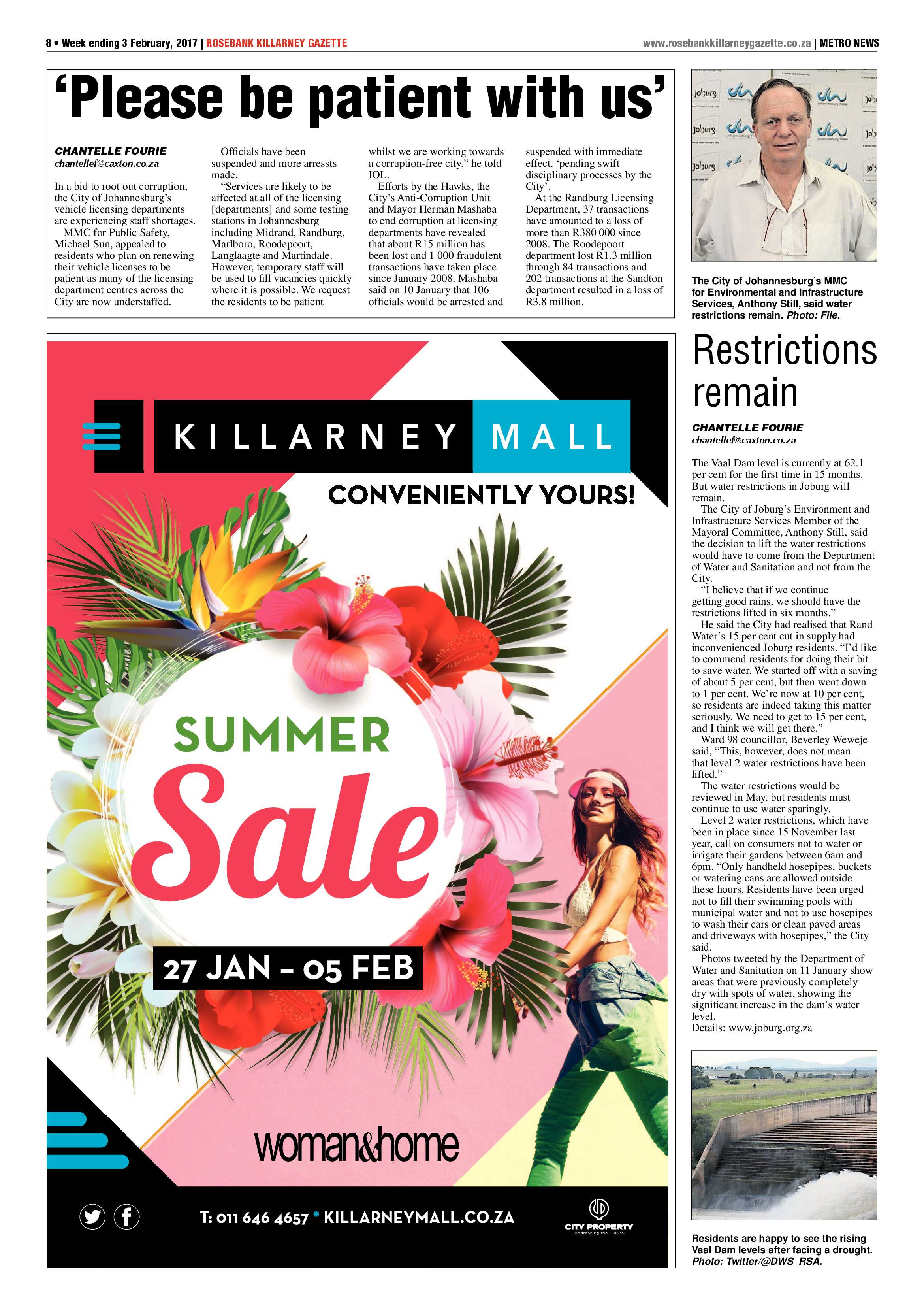 Rosebank Killarney Gazette 3 February, 2017 page 8
