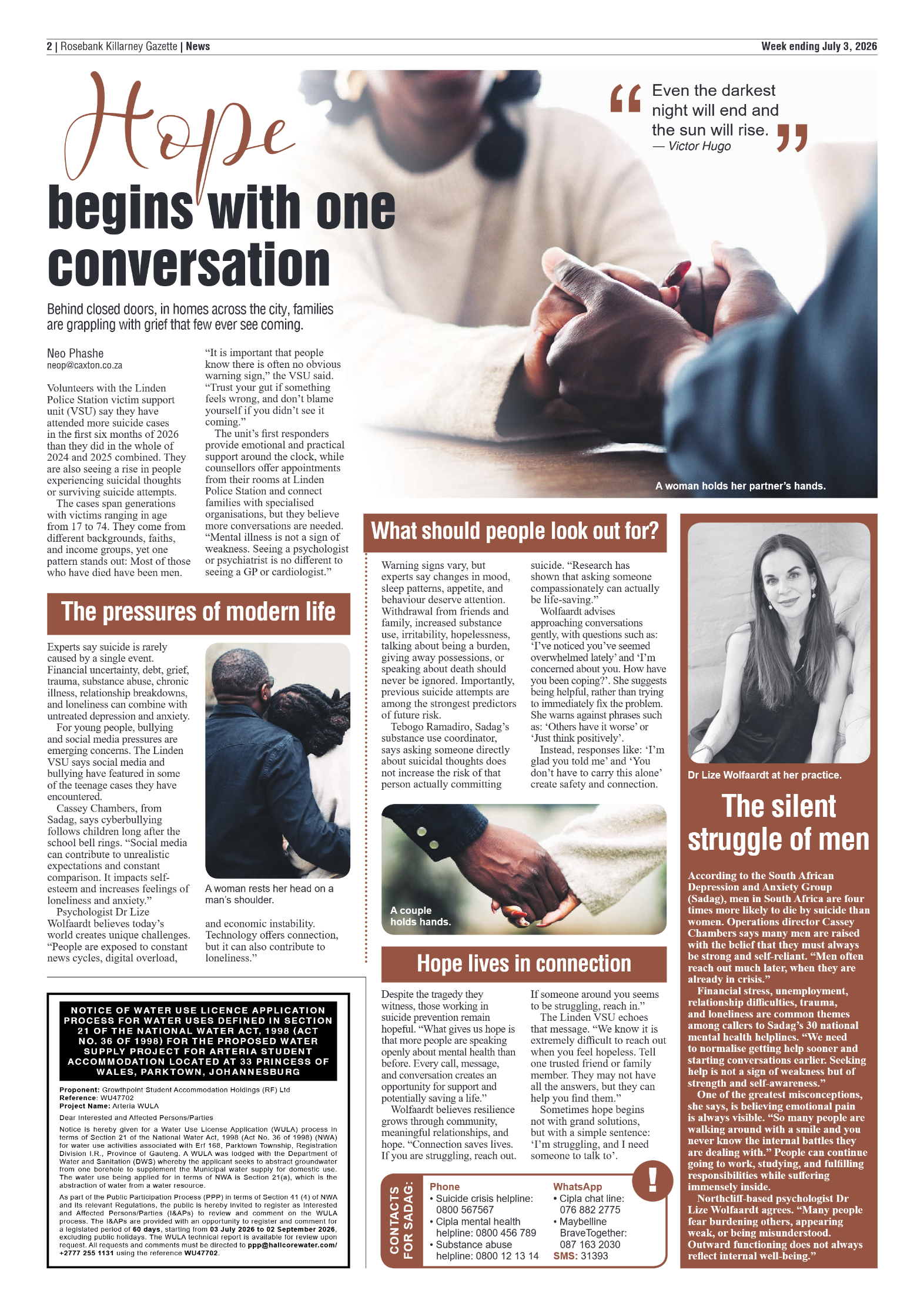 Rosebank Killarney Gazette 3 July 2026 page 2