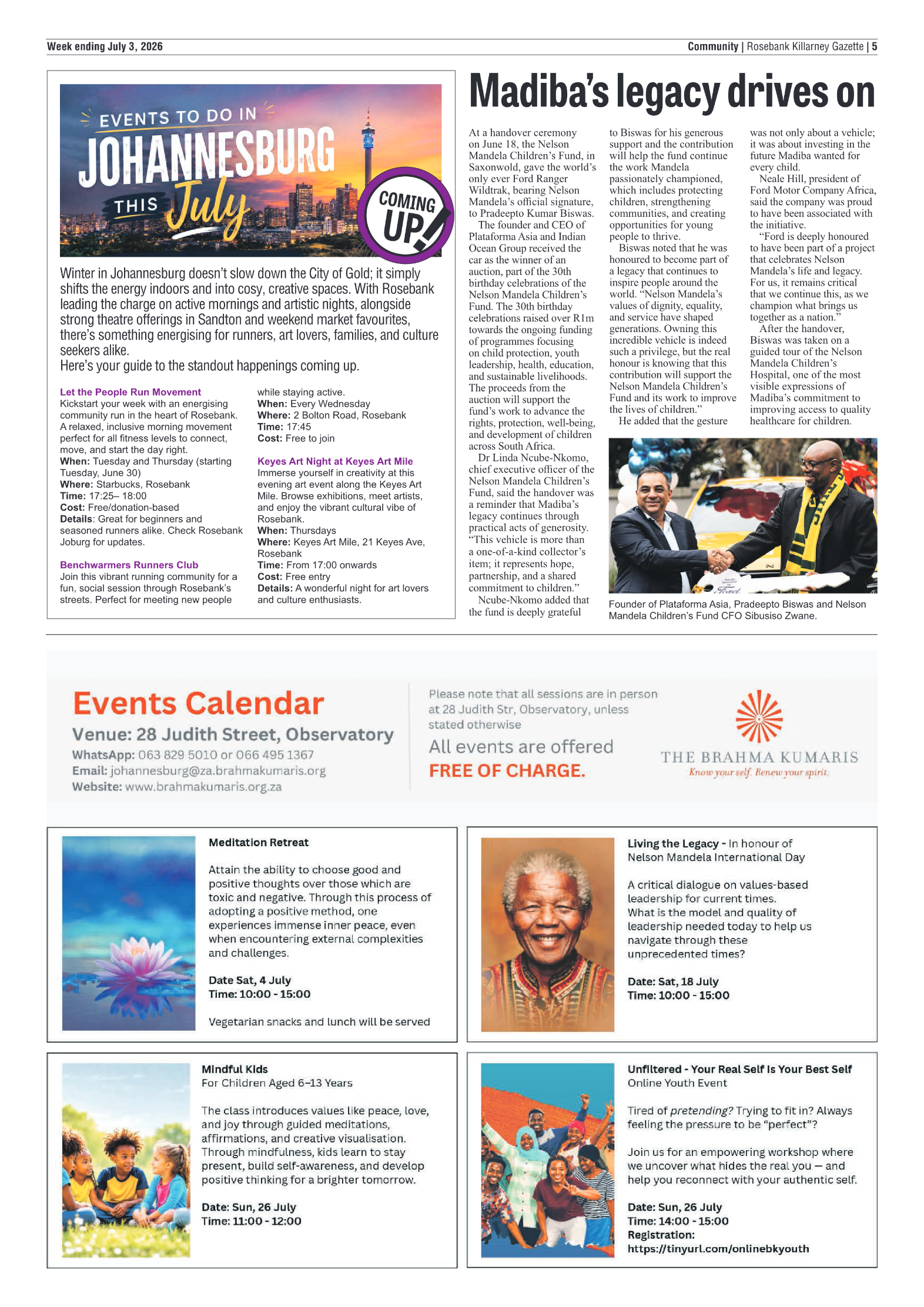 Rosebank Killarney Gazette 3 July 2026 page 5