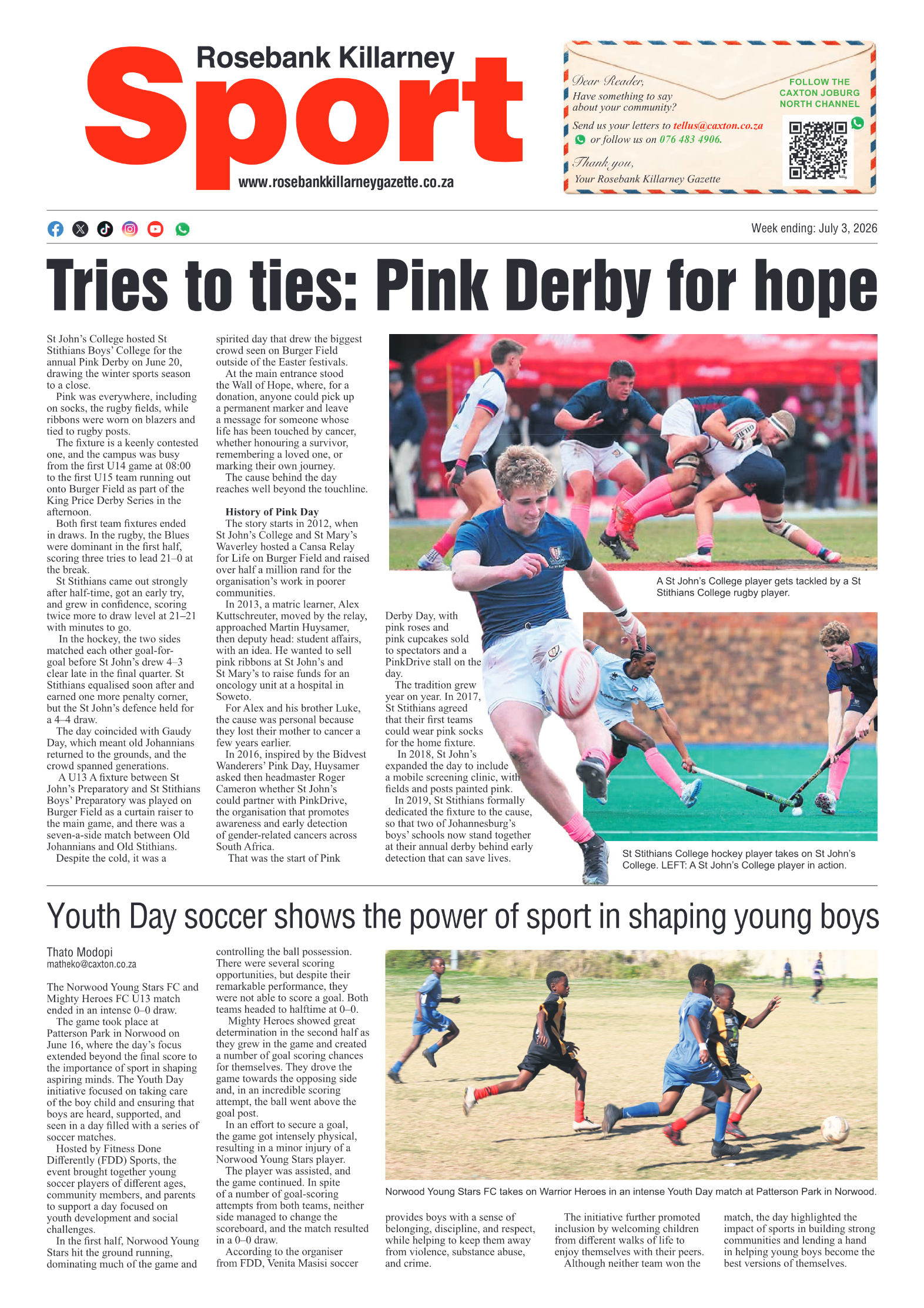Rosebank Killarney Gazette 3 July 2026 page 8