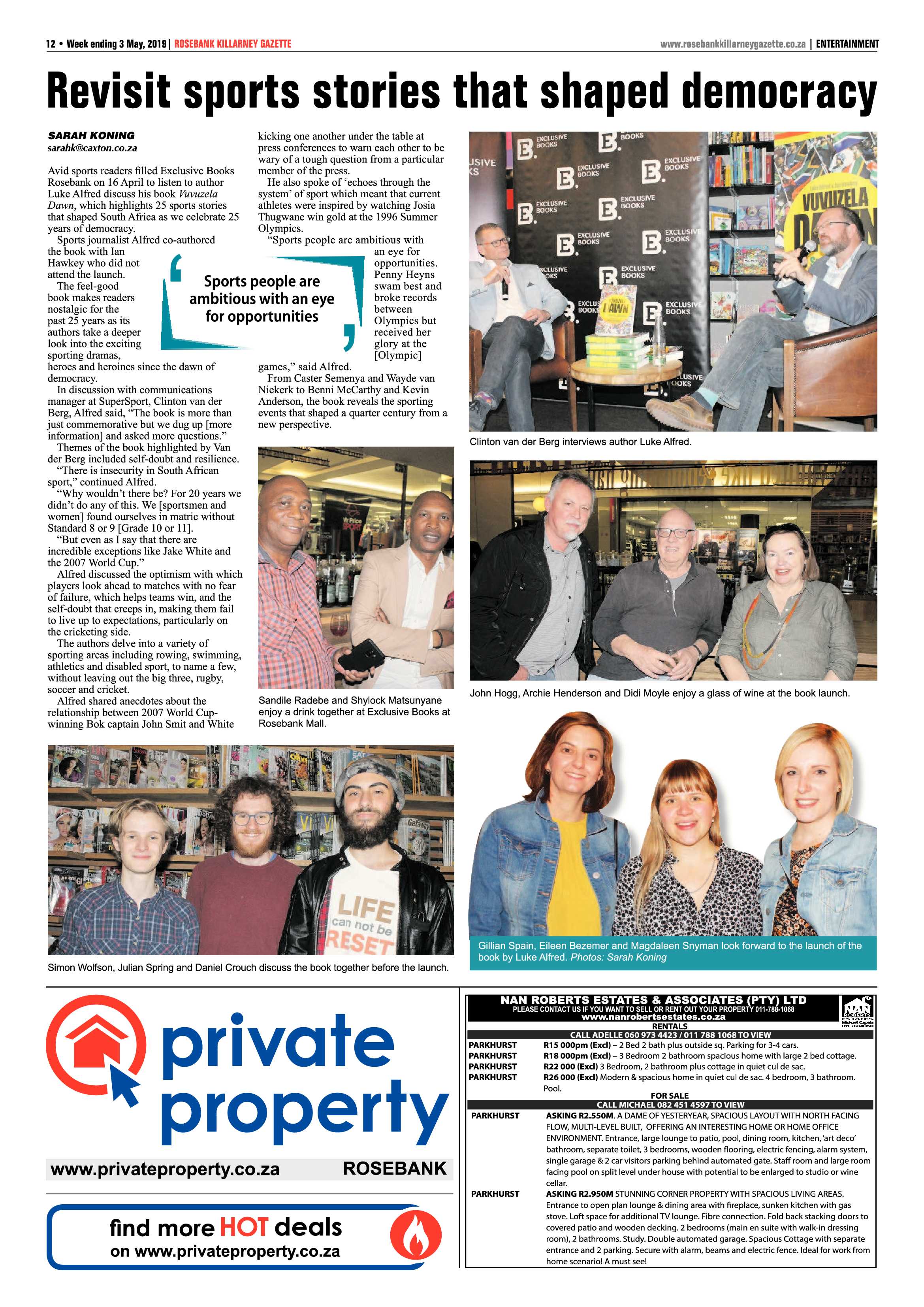 Rosebank Killarney Gazette 3 May, 2019 page 12