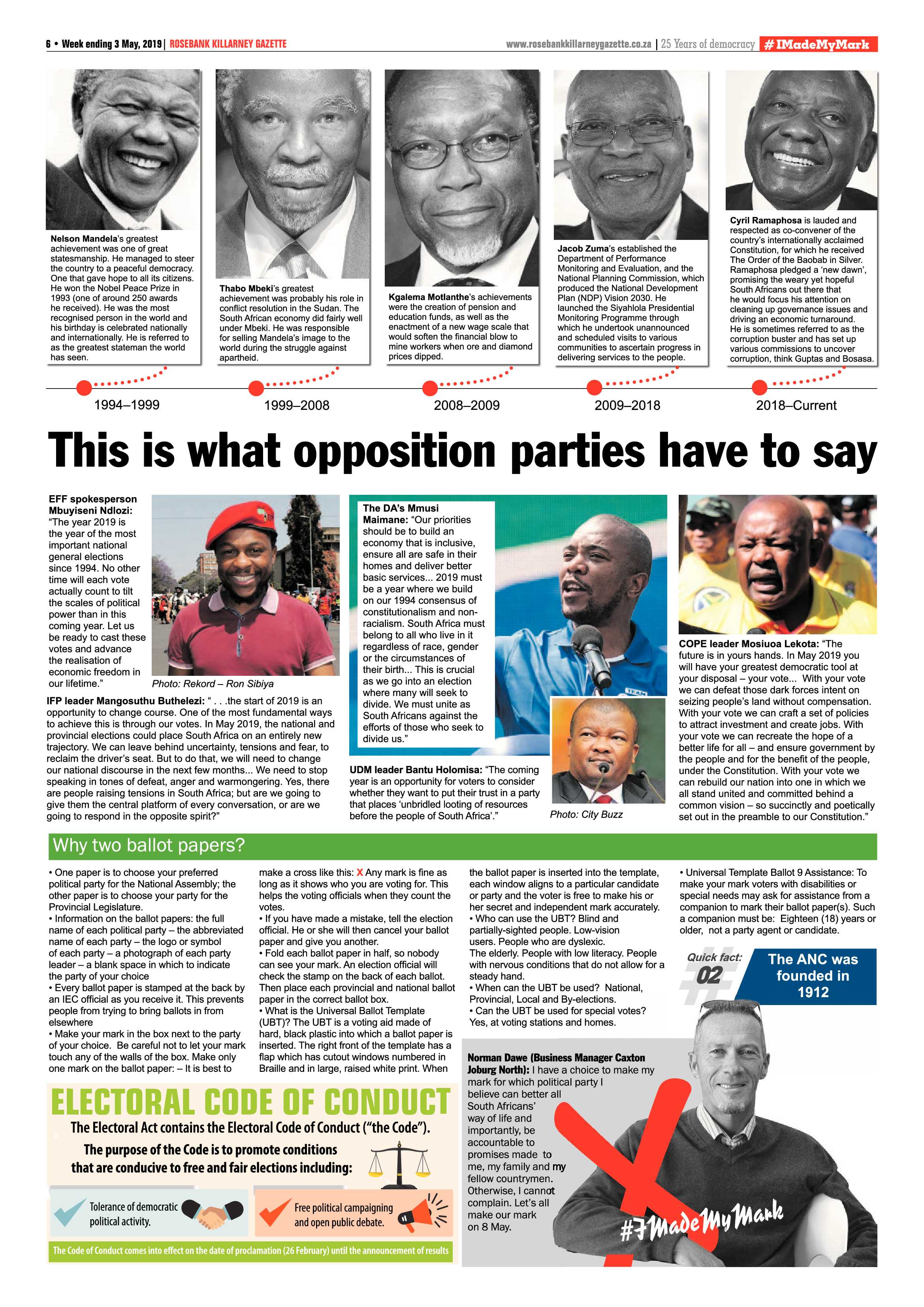 Rosebank Killarney Gazette 3 May, 2019 page 6