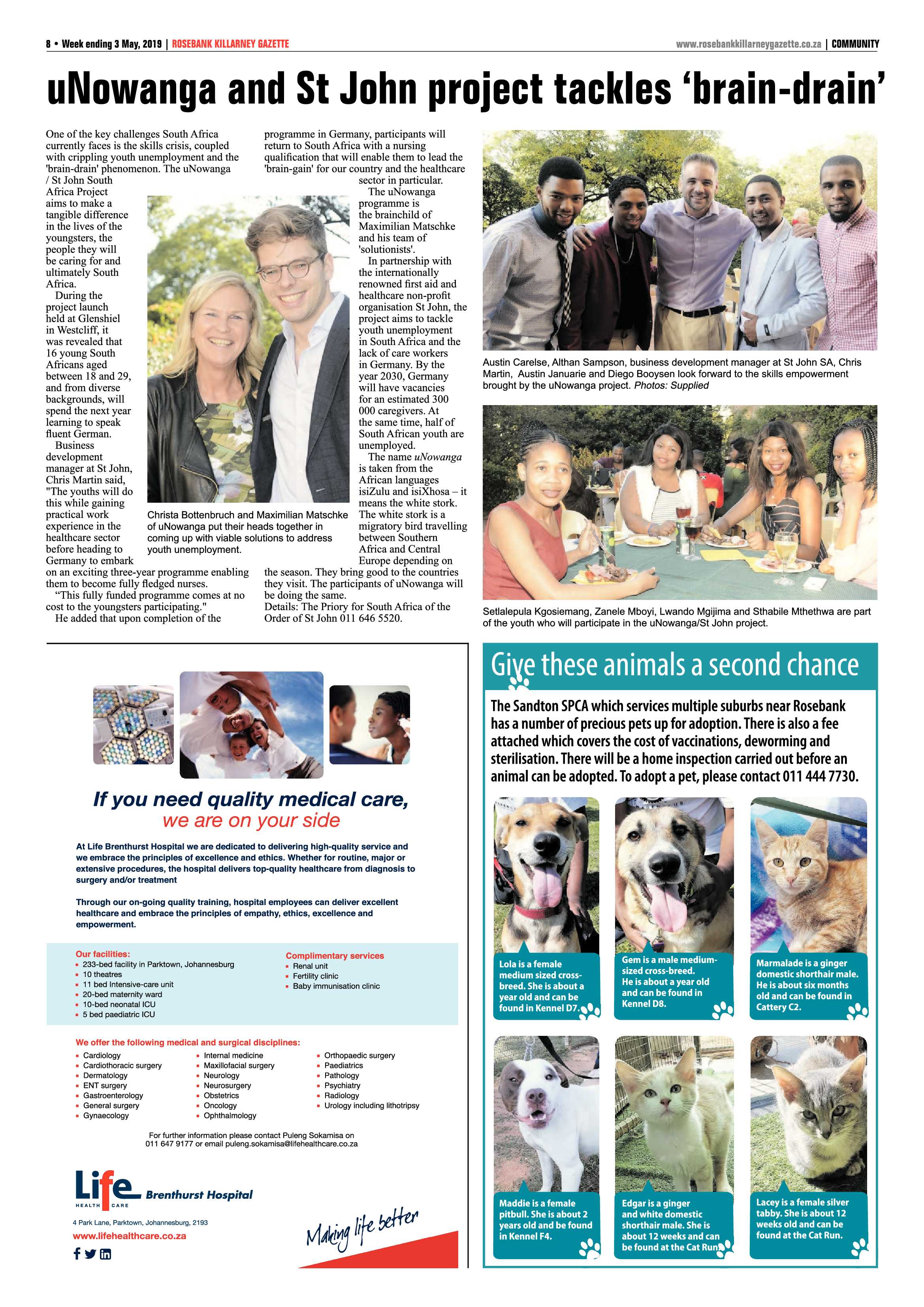 Rosebank Killarney Gazette 3 May, 2019 page 8