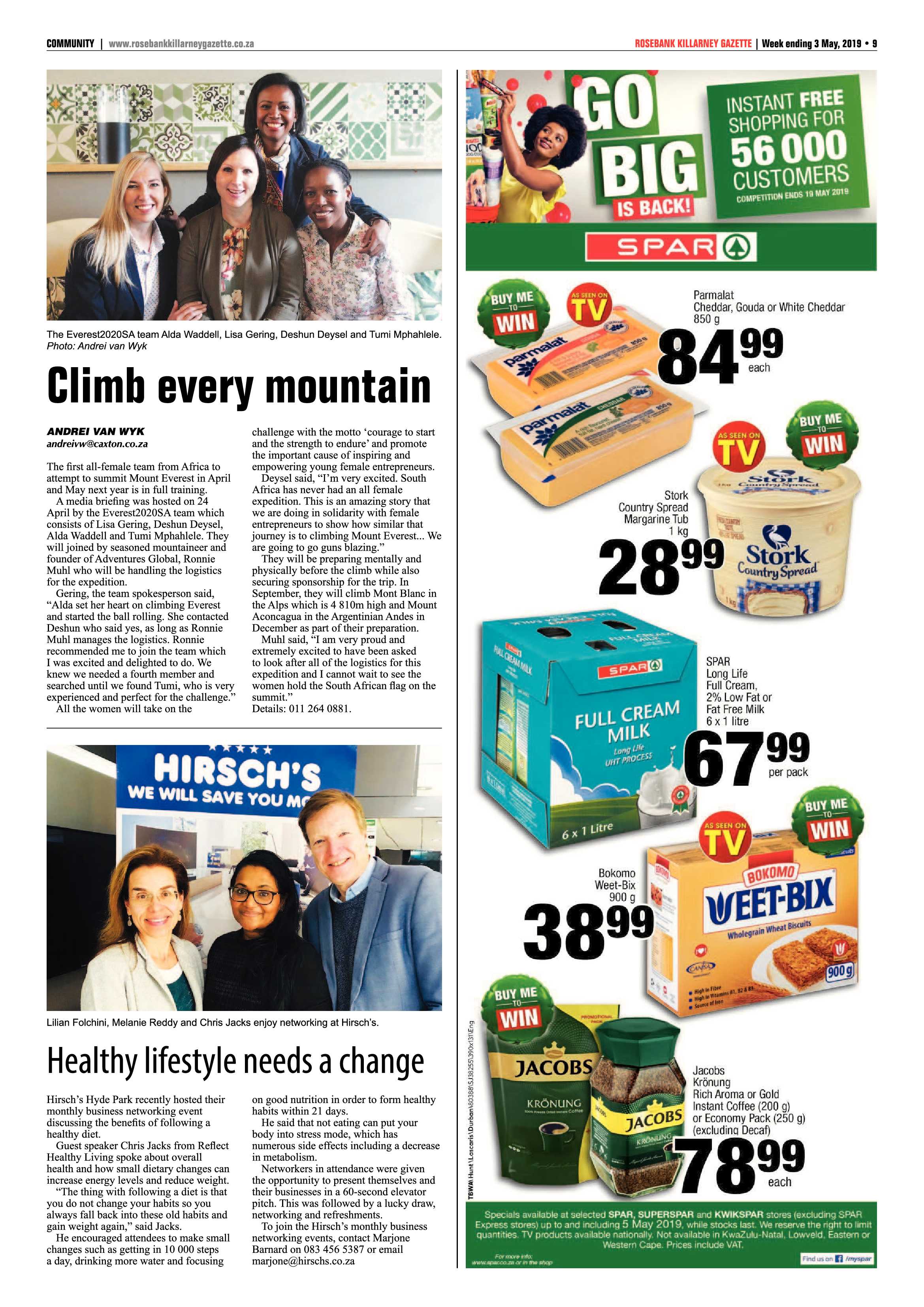 Rosebank Killarney Gazette 3 May, 2019 page 9