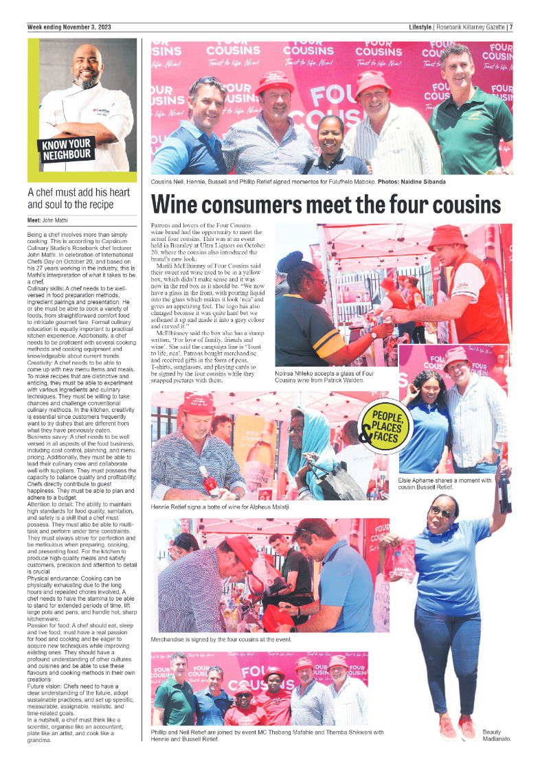 Rosebank Killarney Gazette 3 Novemeber 2023 page 15
