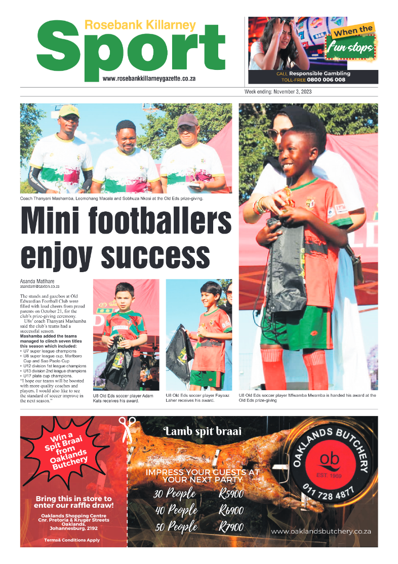 Rosebank Killarney Gazette 3 Novemeber 2023 page 20