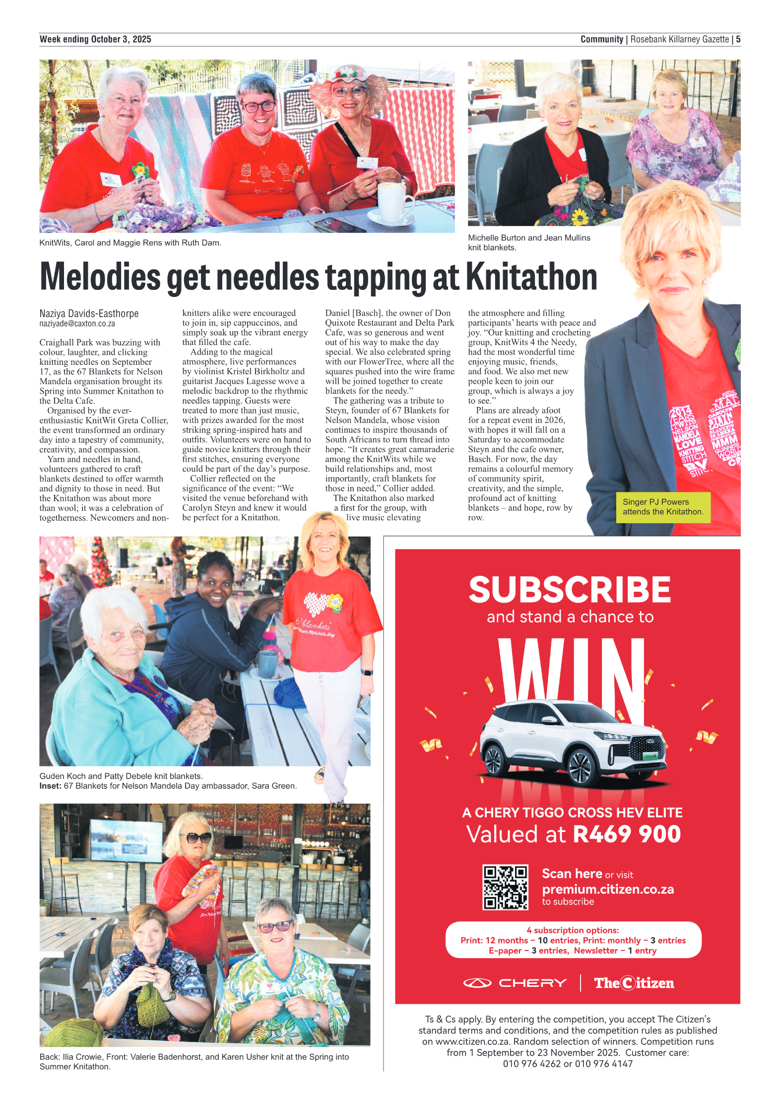 Rosebank Killarney Gazette 3 October 2025 page 5