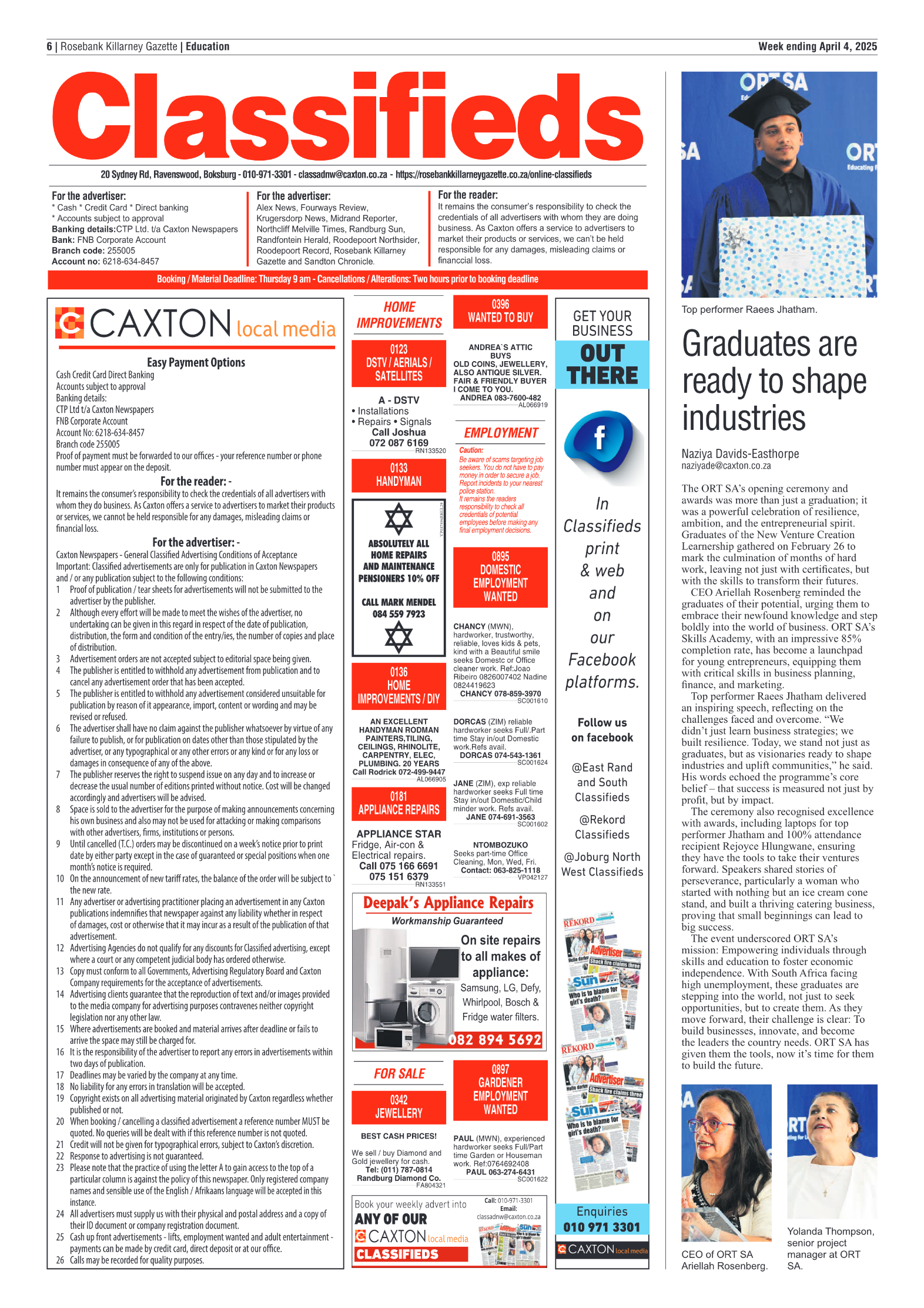 Rosebank Killarney Gazette 4 April 2025 page 6