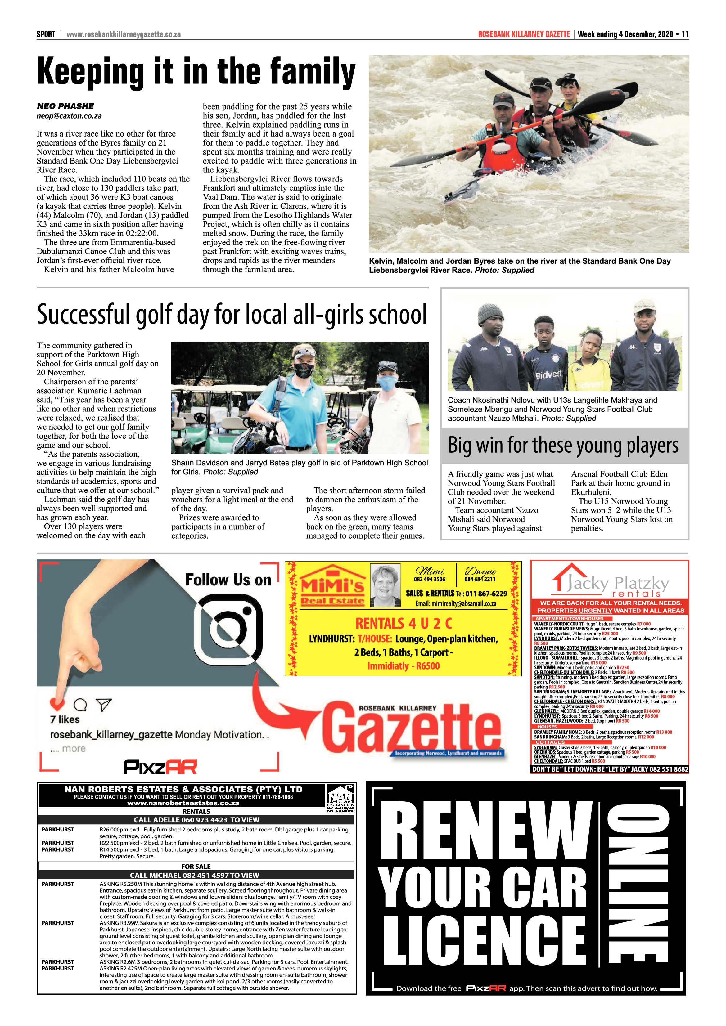 Rosebank Killarney Gazette 4 December 2020 page 11