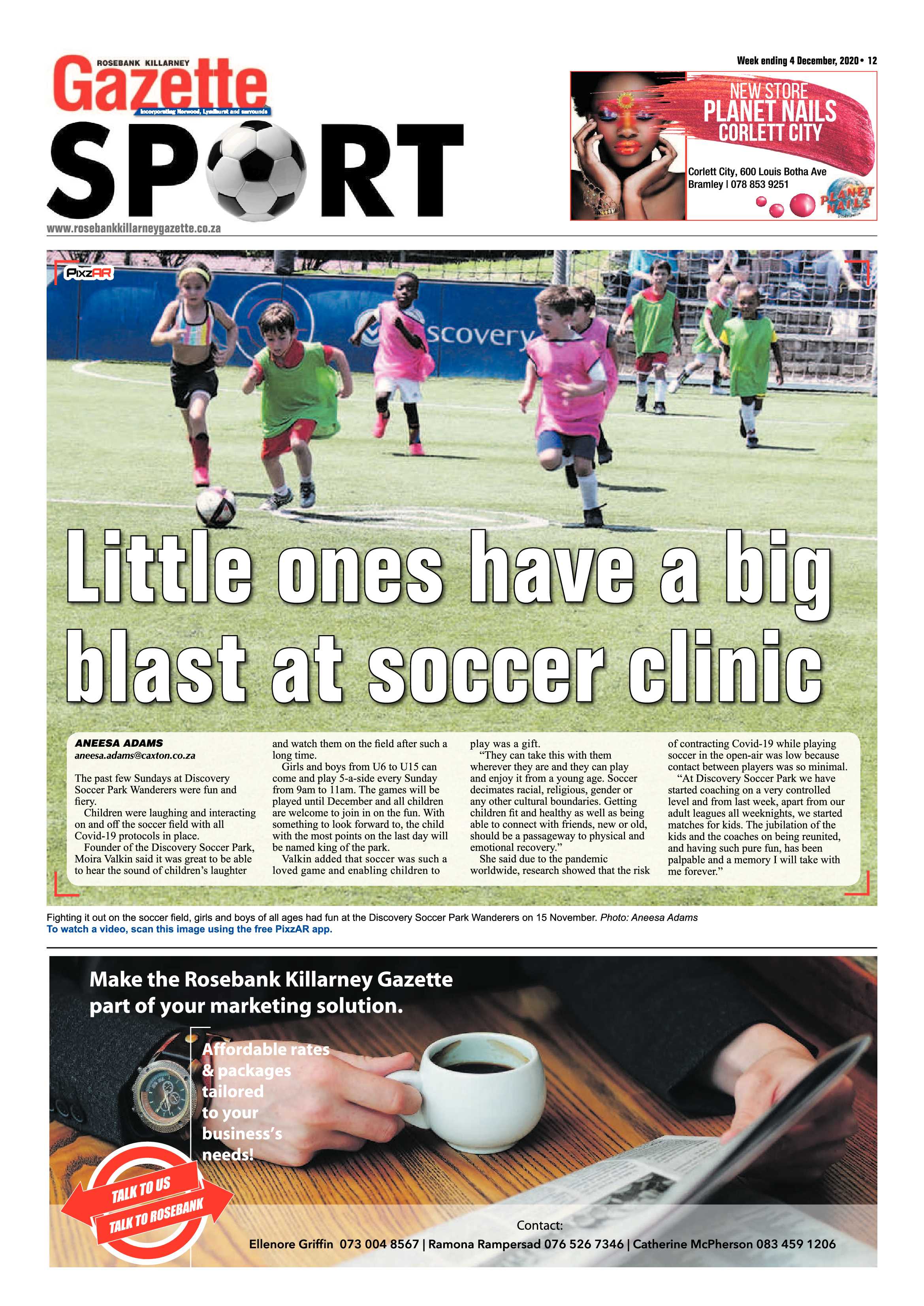 Rosebank Killarney Gazette 4 December 2020 page 12