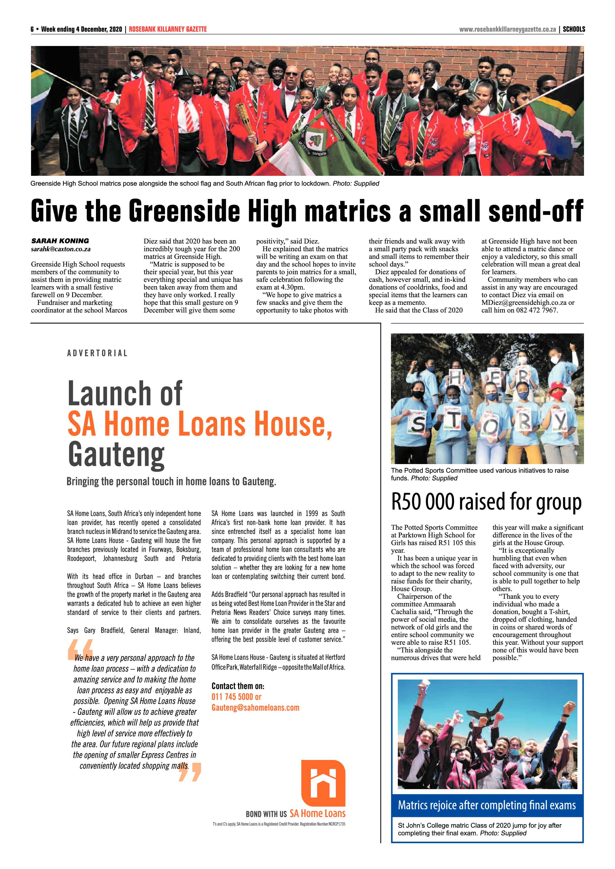 Rosebank Killarney Gazette 4 December 2020 page 6