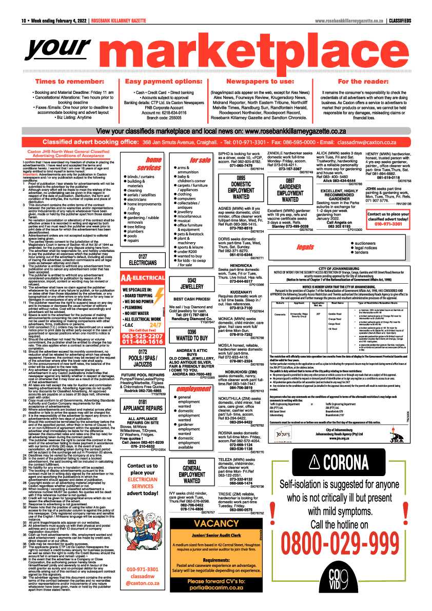 Rosebank Killarney Gazette 4 Friday 2022 page 10