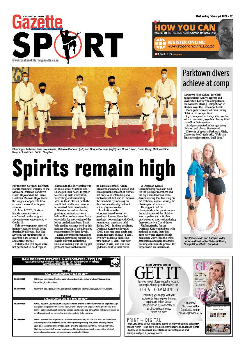 Rosebank Killarney Gazette 4 Friday 2022 page 12