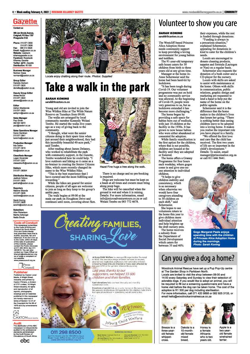 Rosebank Killarney Gazette 4 Friday 2022 page 4