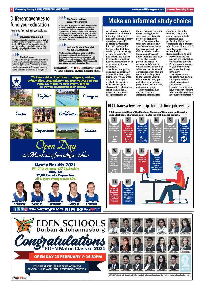 Rosebank Killarney Gazette 4 Friday 2022 page 8