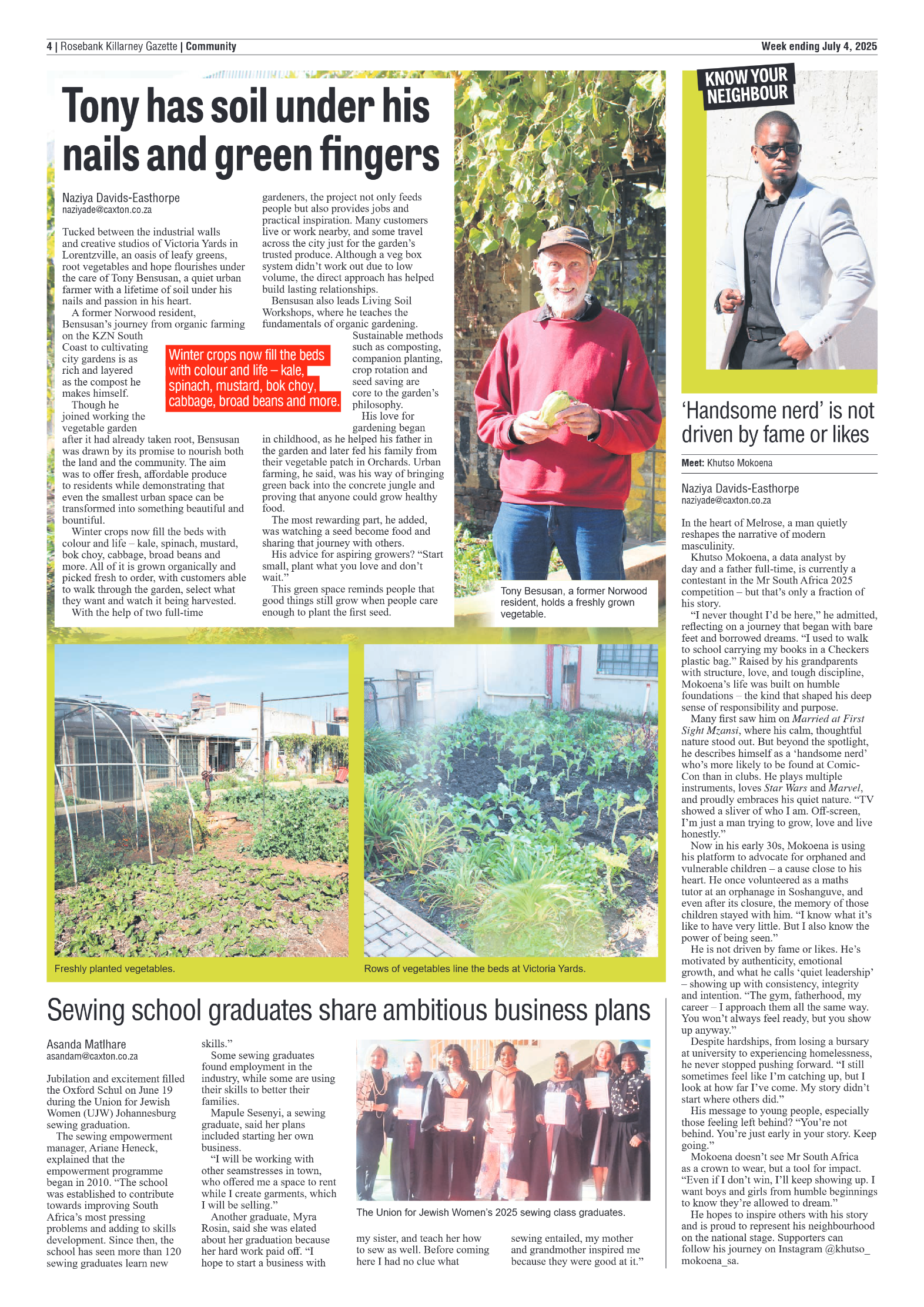 Rosebank Killarney Gazette 4 July 2025 page 4