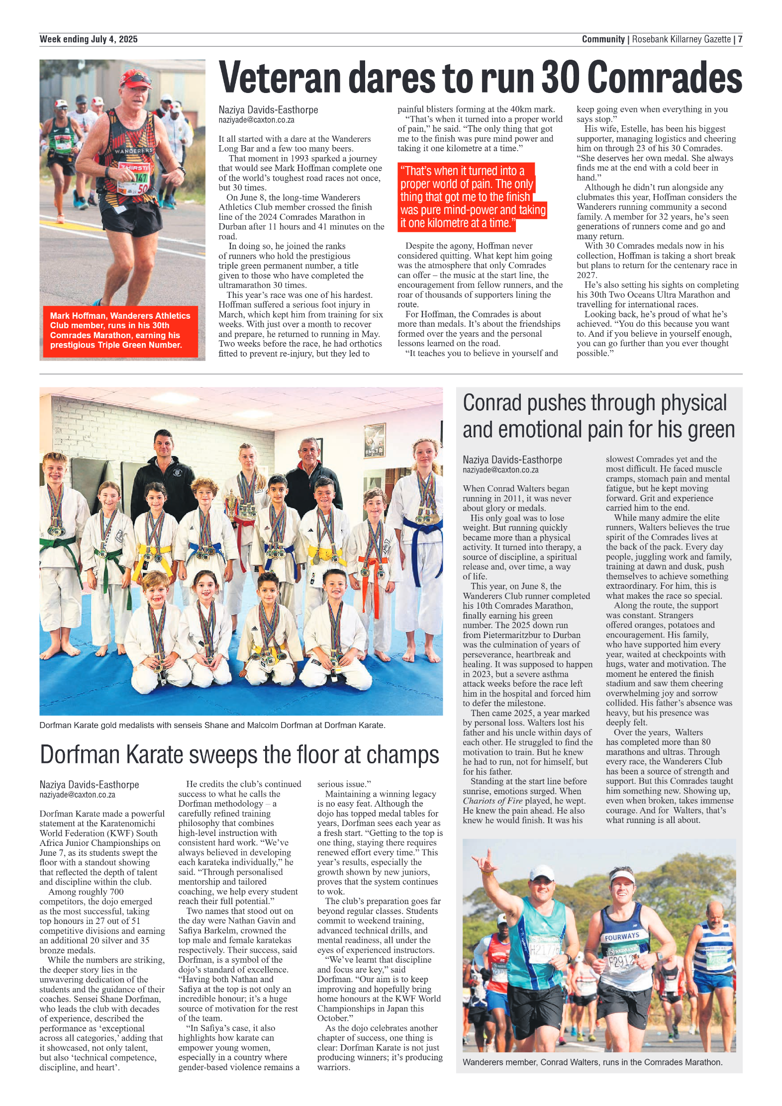 Rosebank Killarney Gazette 4 July 2025 page 7