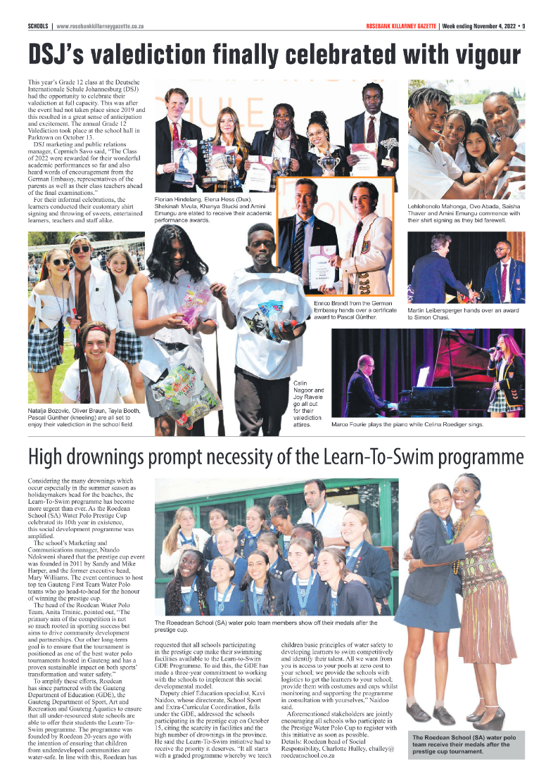 Rosebank Killarney Gazette 4 November 2022 page 17