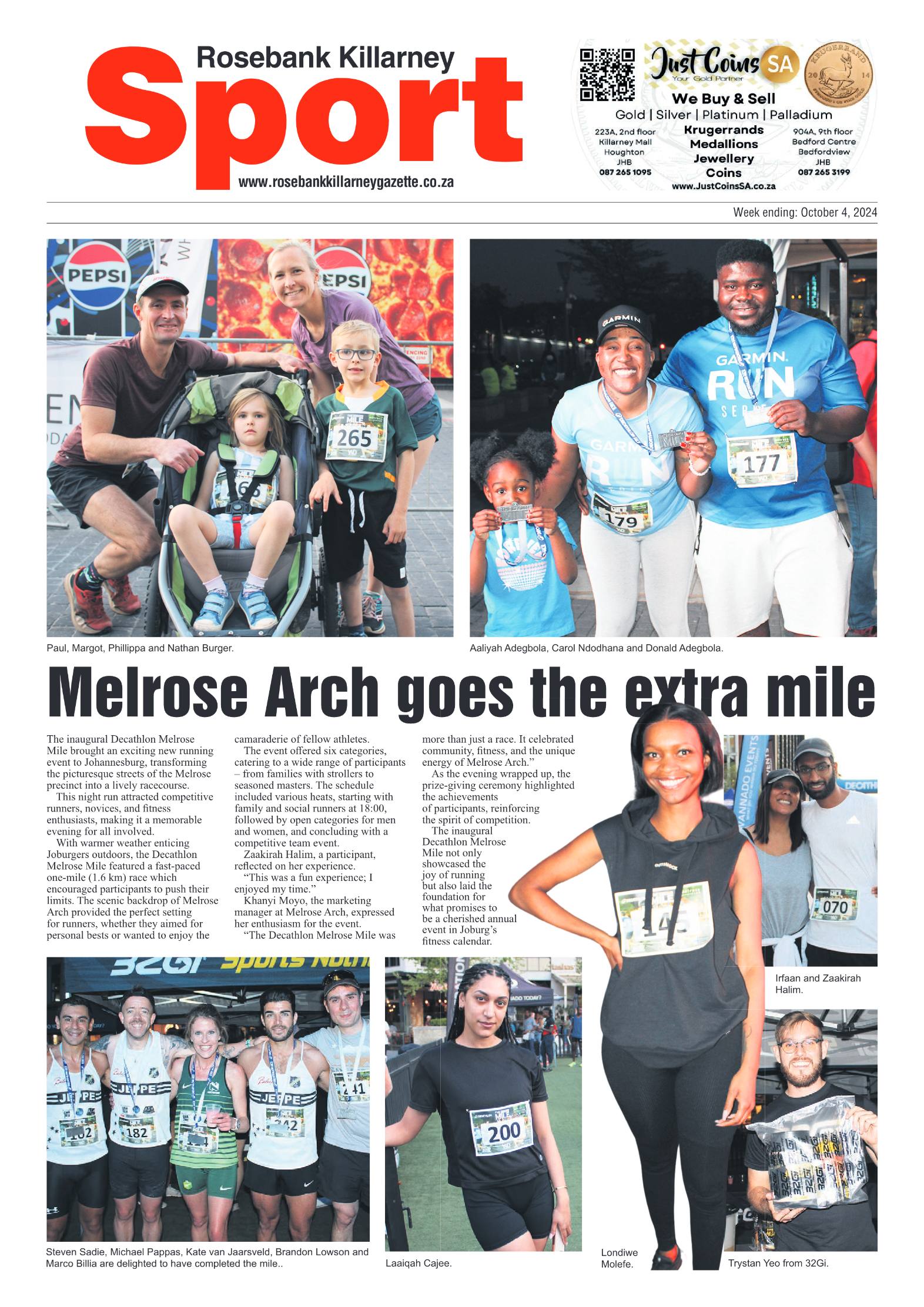 Rosebank Killarney Gazette 4 October 2024 page 12