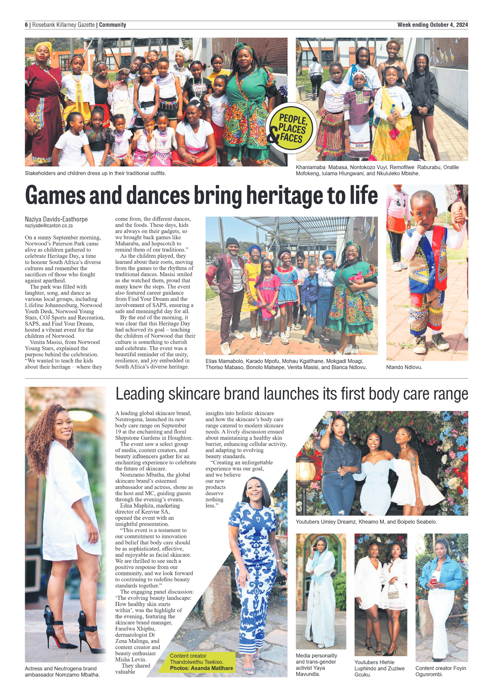 Rosebank Killarney Gazette 4 October 2024 page 6