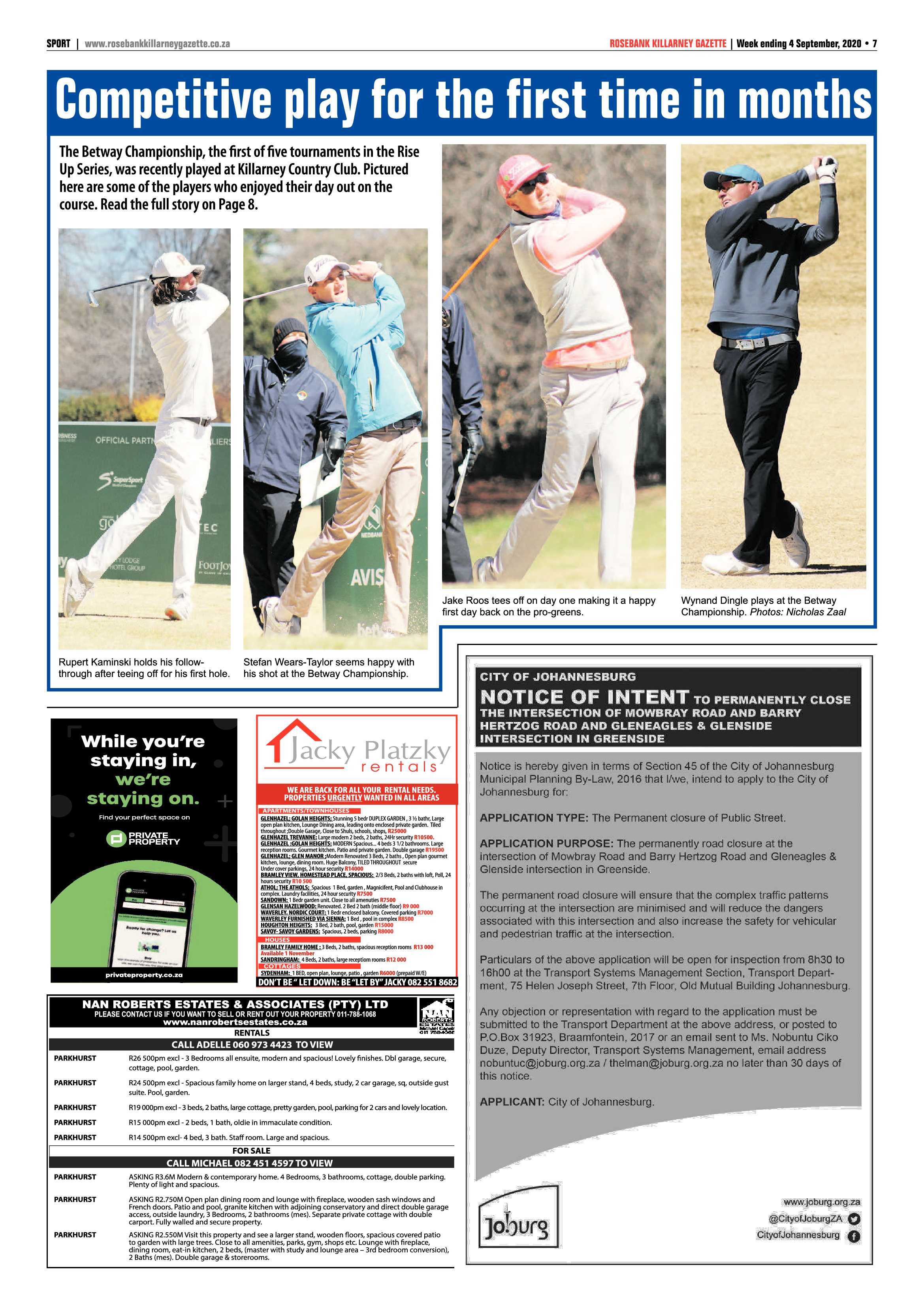 Rosebank Killarney Gazette 04 September 2020 page 7