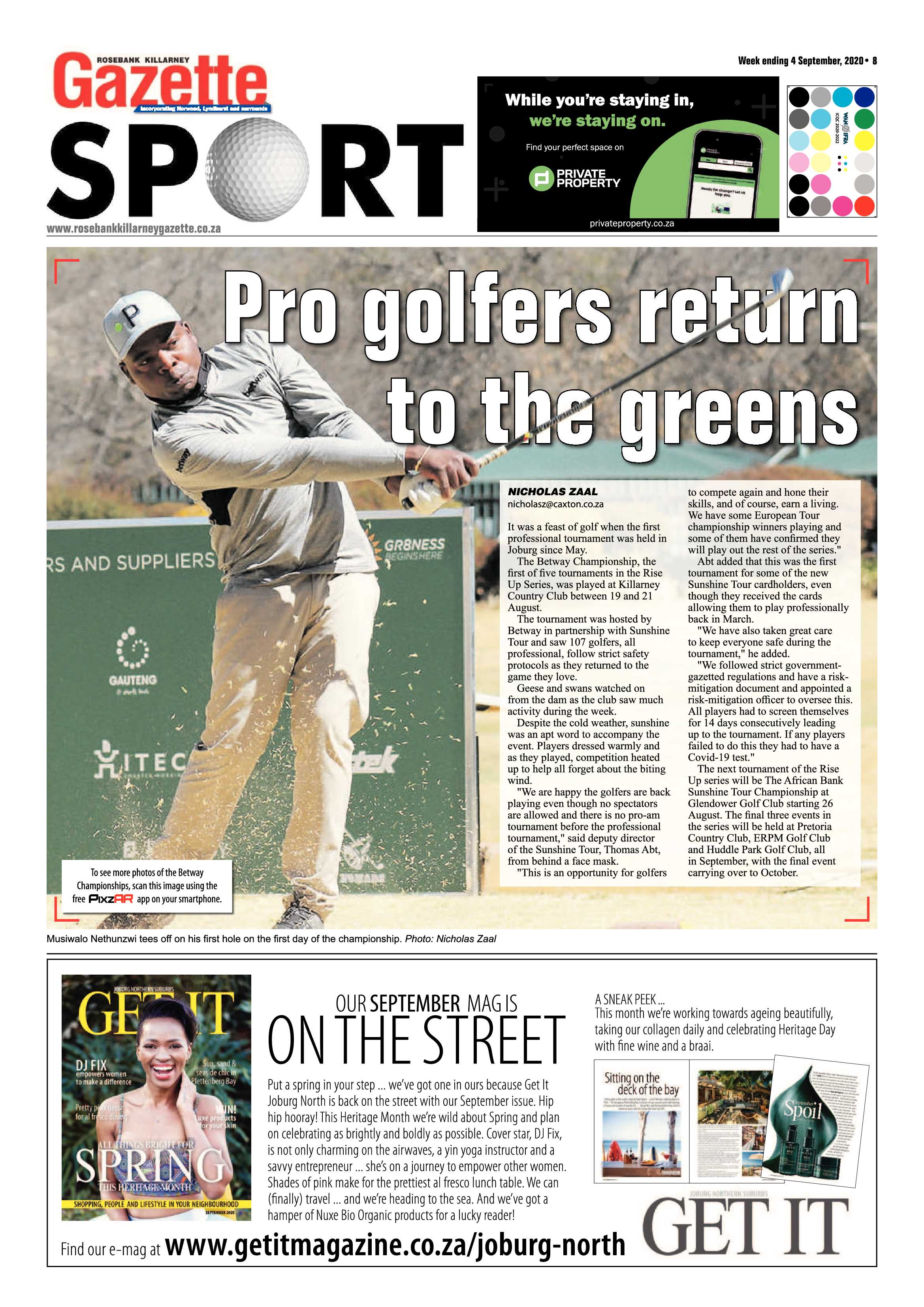 Rosebank Killarney Gazette 04 September 2020 page 8