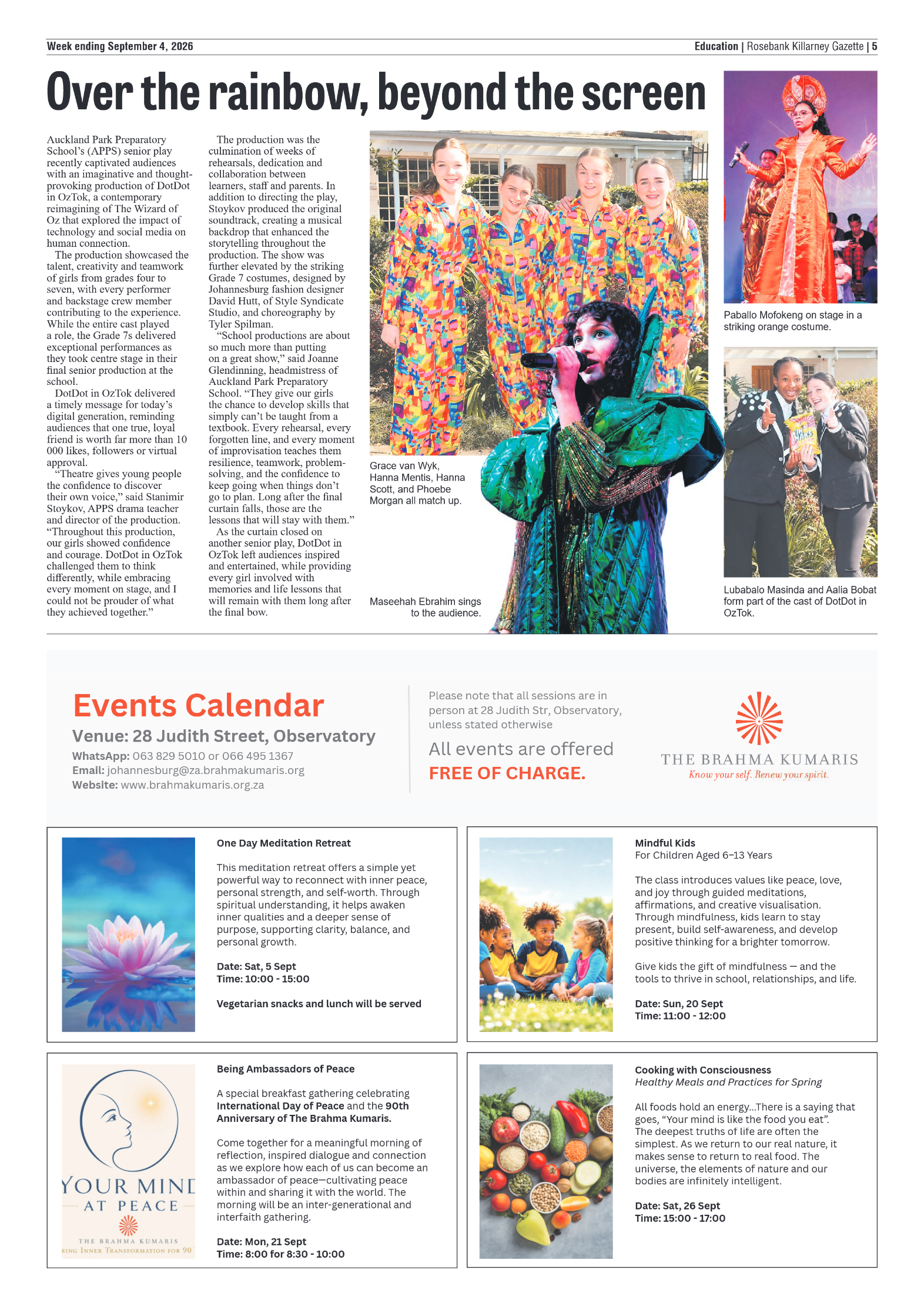 Rosebank Killarney Gazette 4 September 2026 page 5