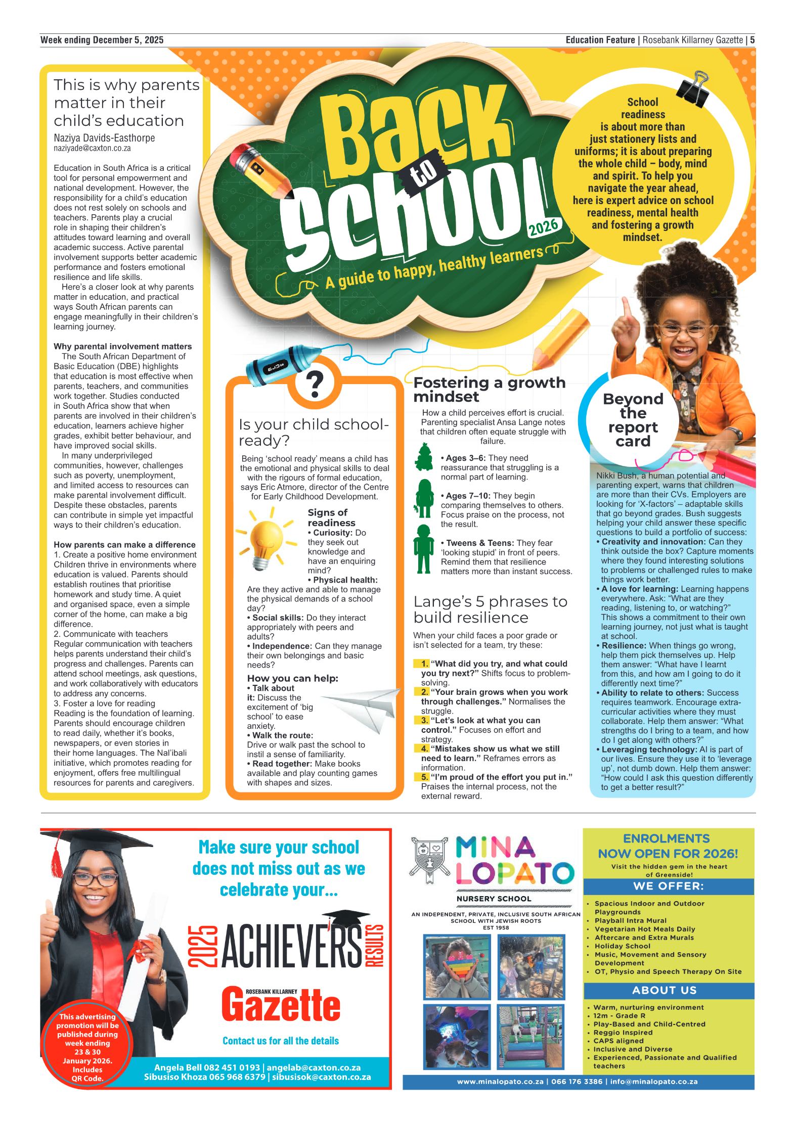 Rosebank Killarney Gazette 5 December 2025 page 5
