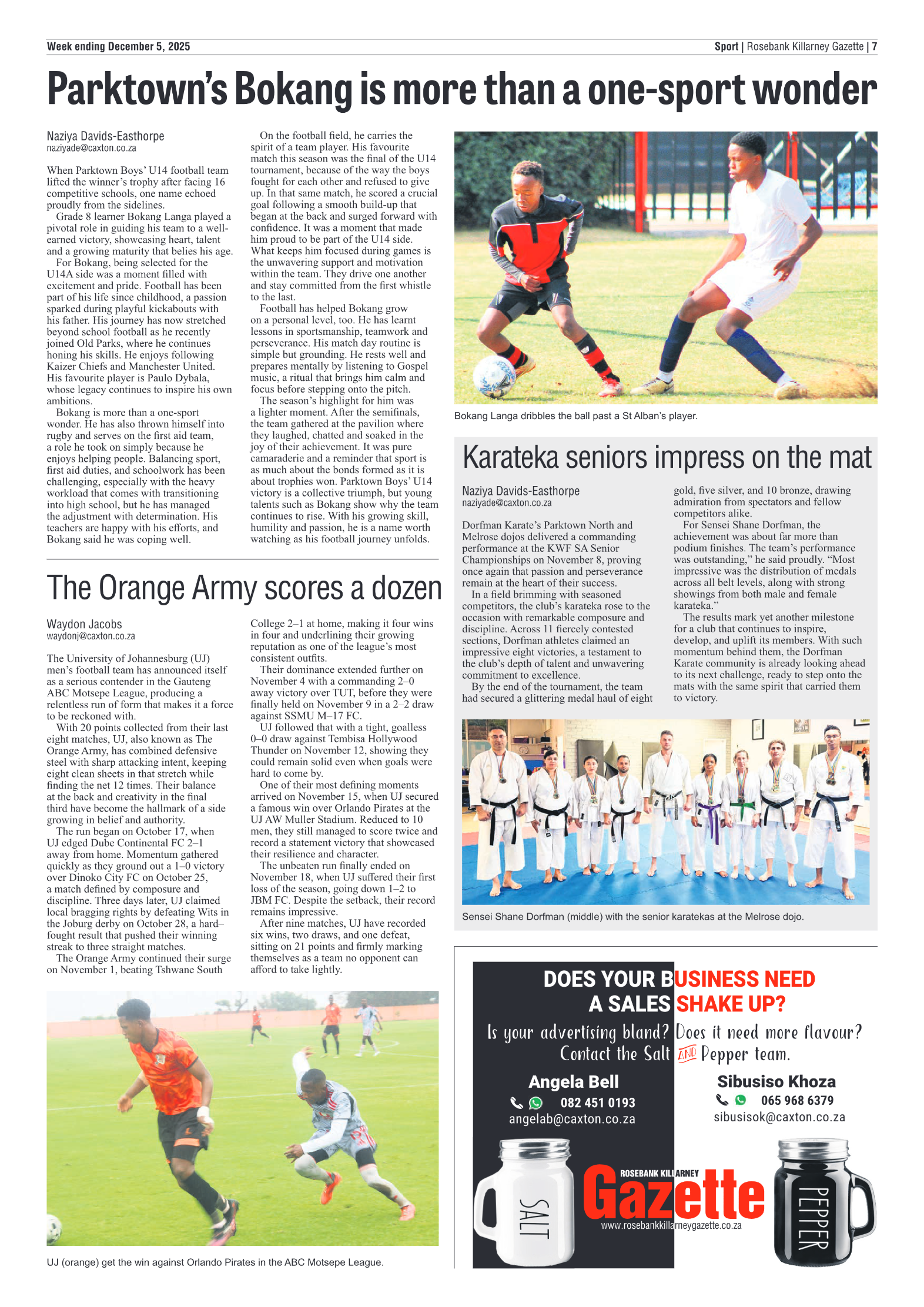 Rosebank Killarney Gazette 5 December 2025 page 7