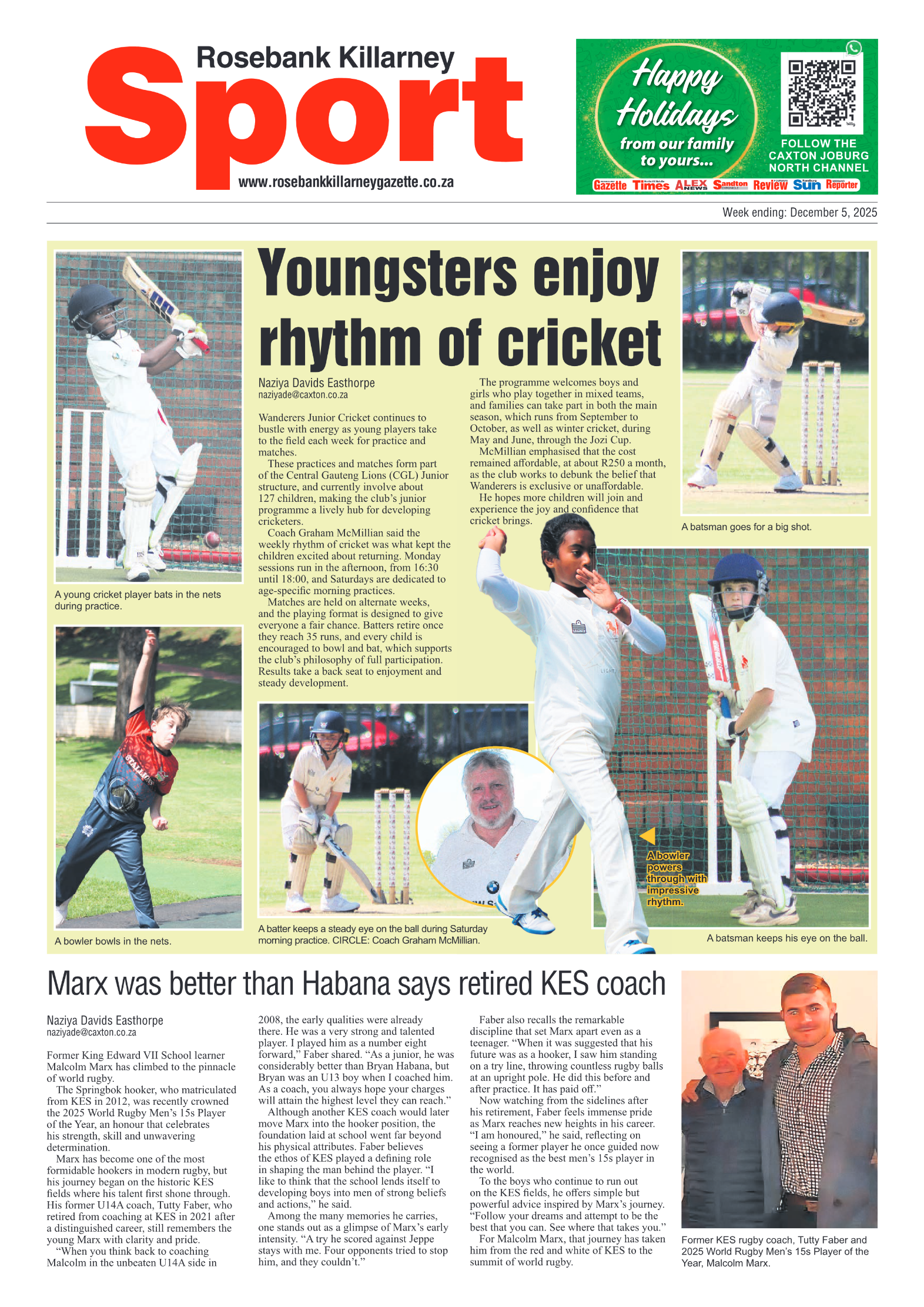 Rosebank Killarney Gazette 5 December 2025 page 8