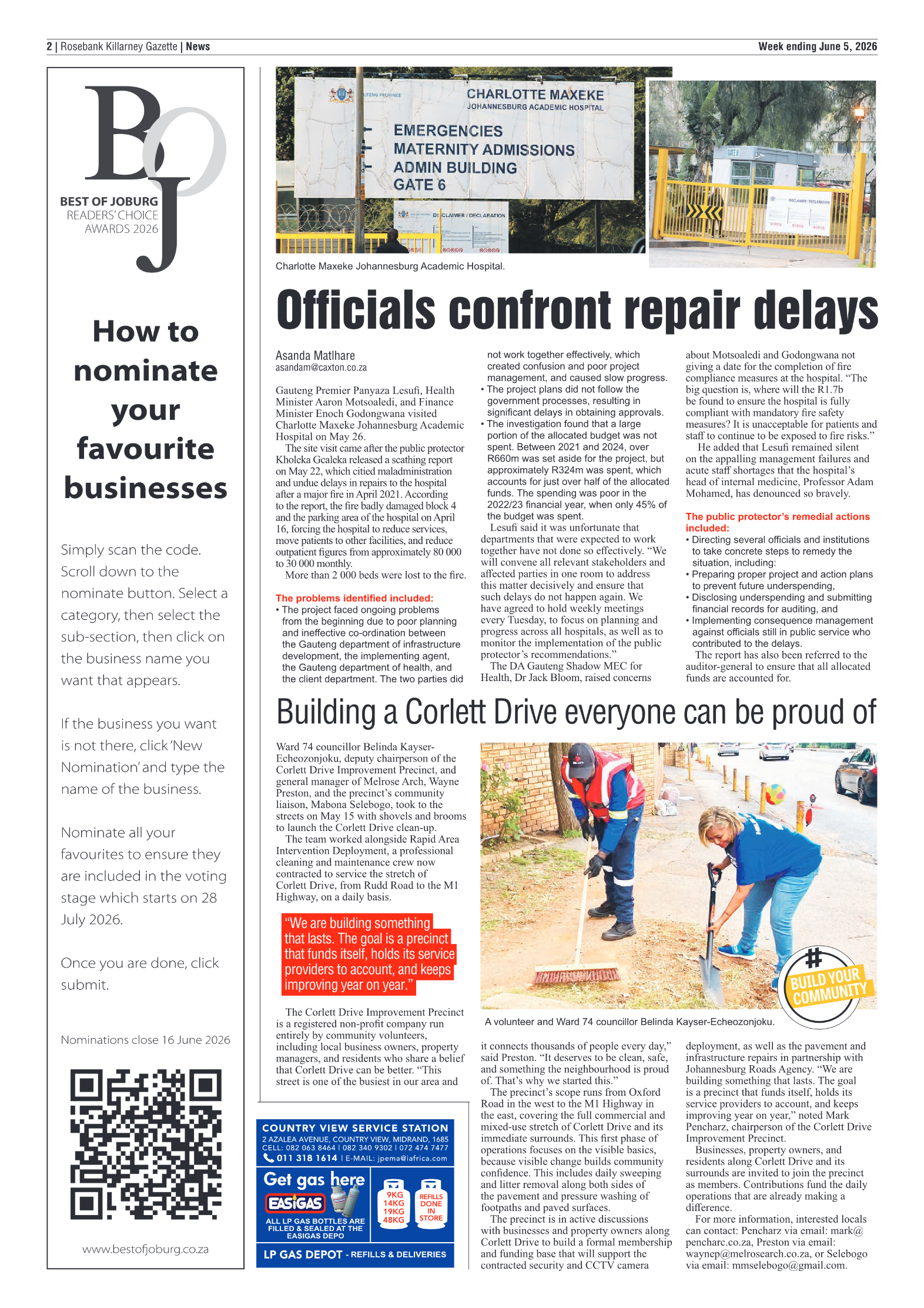 Rosebank Killarney Gazette 5 June 2026 page 2
