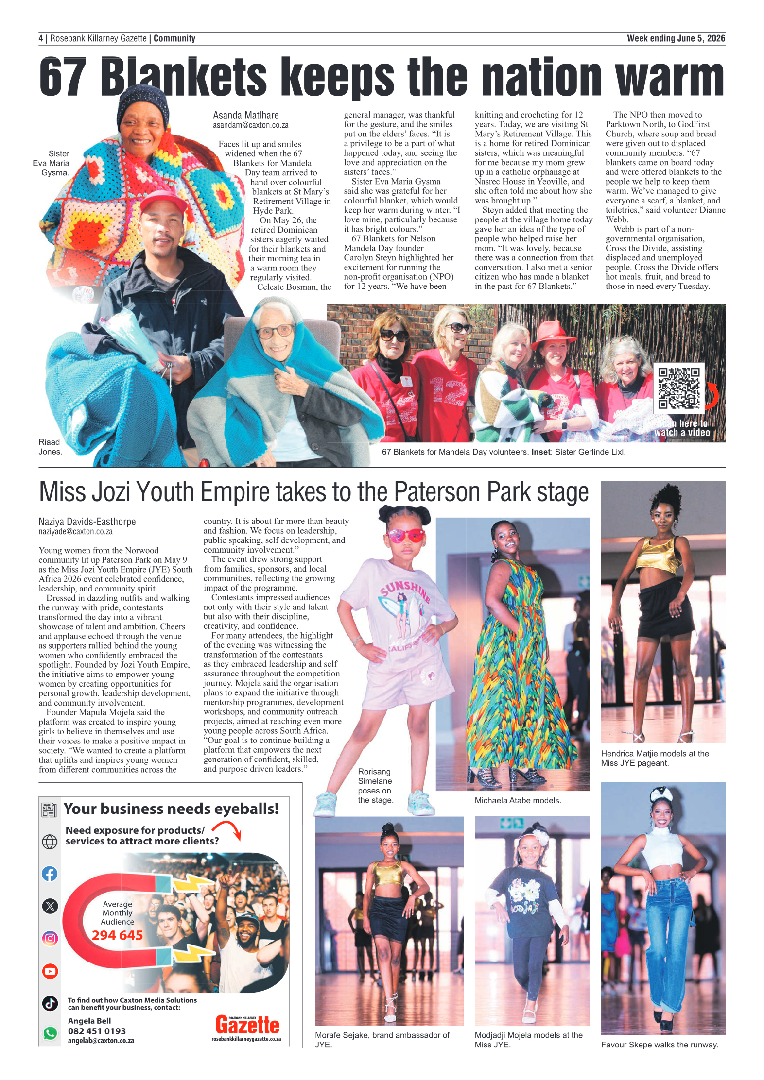 Rosebank Killarney Gazette 5 June 2026 page 4