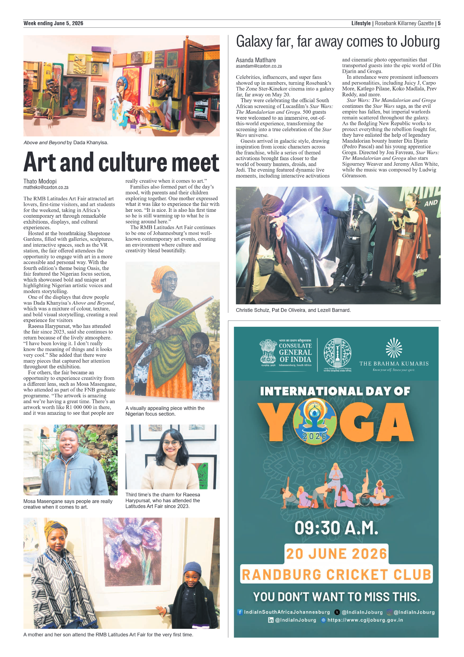 Rosebank Killarney Gazette 5 June 2026 page 5