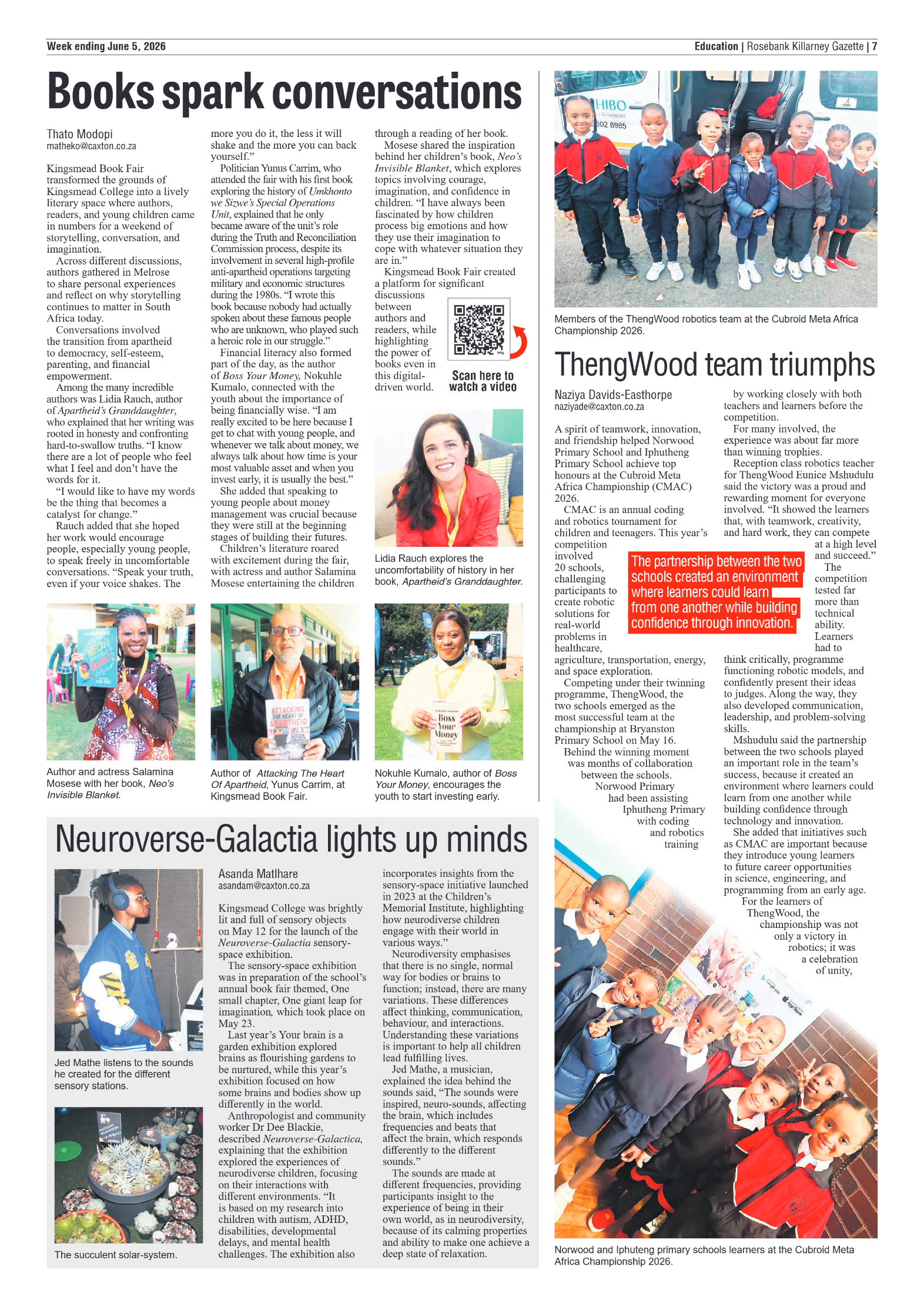 Rosebank Killarney Gazette 5 June 2026 page 7