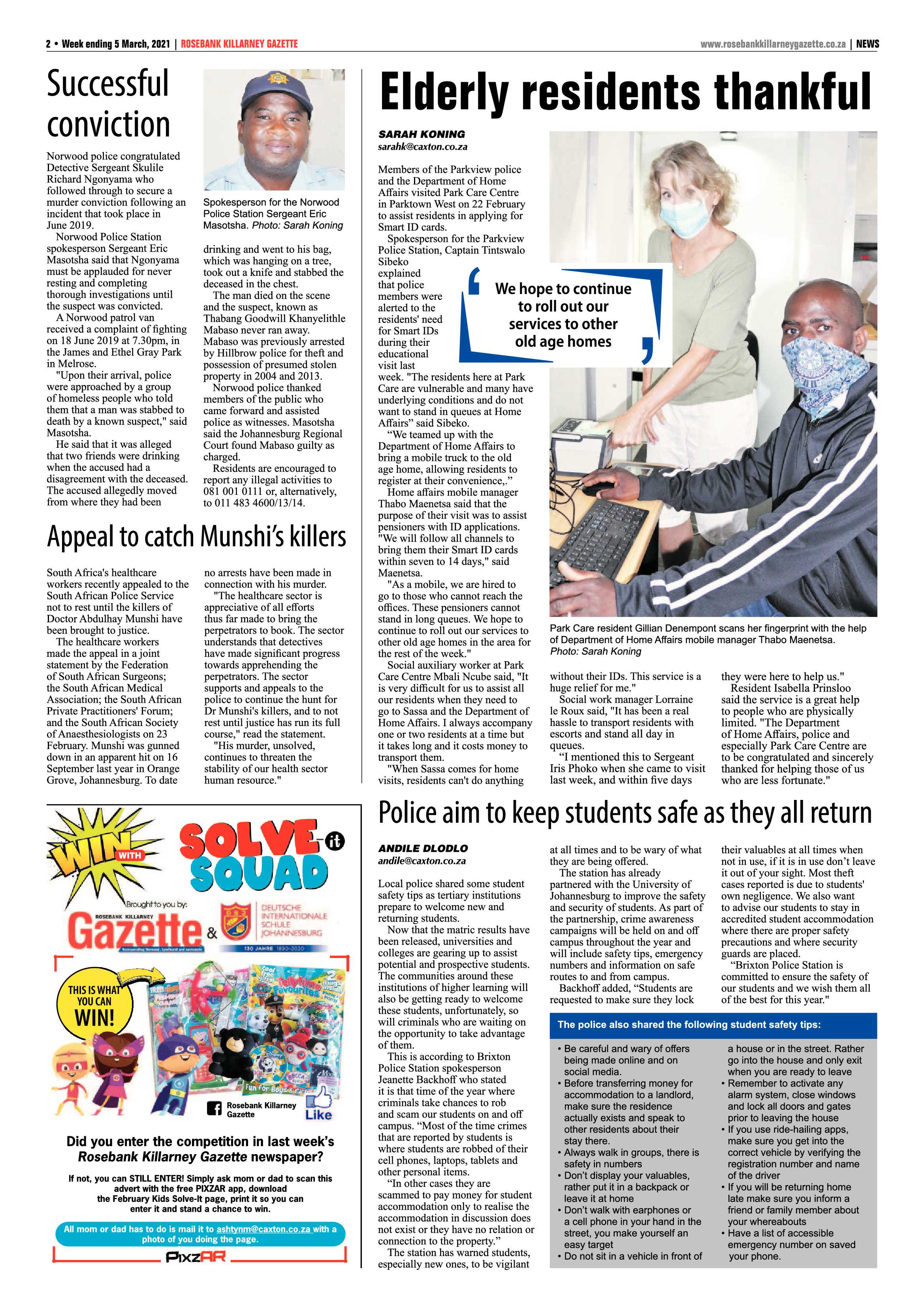 Rosebank Killarney Gazette 5 March 2021 page 2