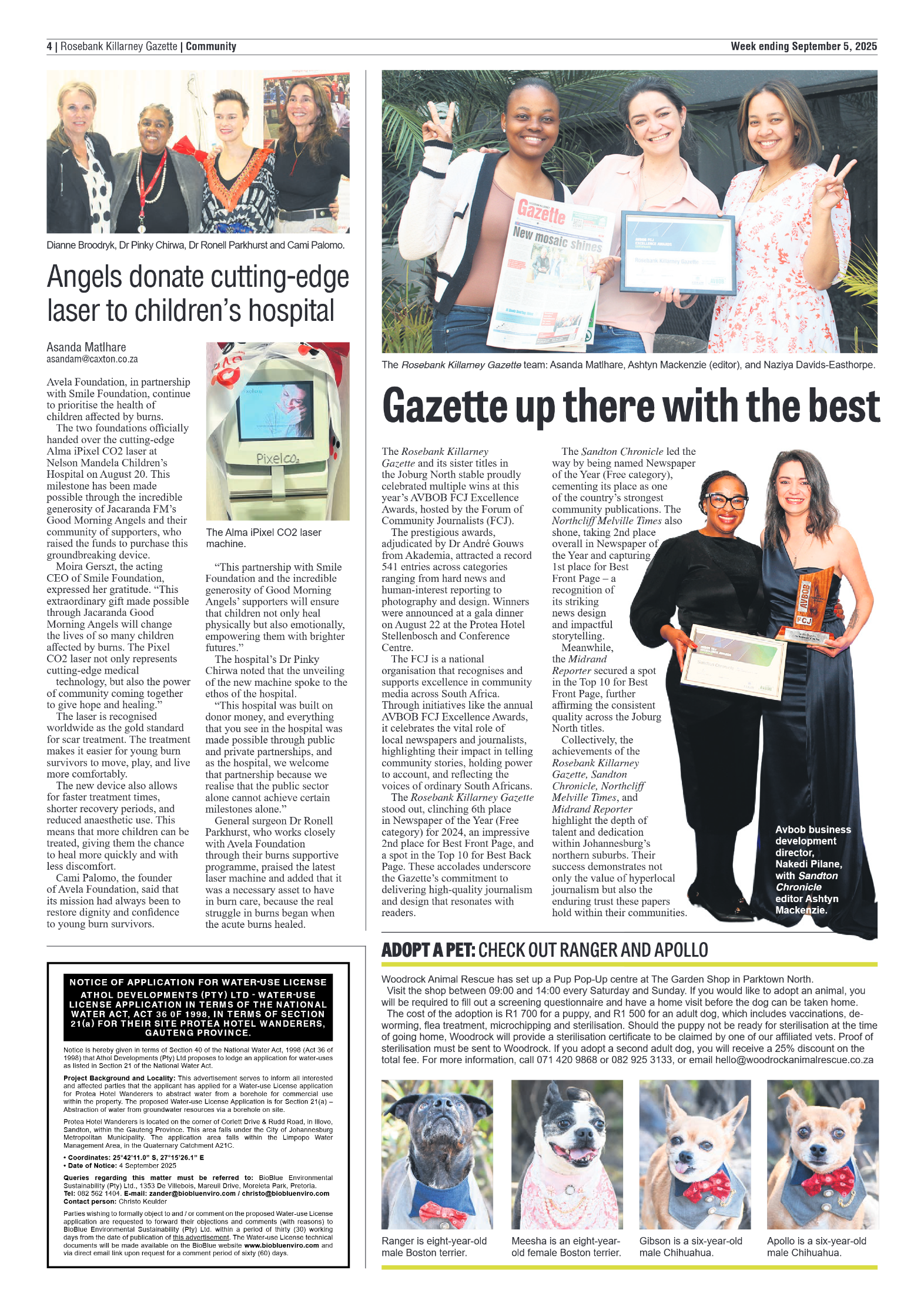 Rosebank Killarney Gazette 5 September 2025 page 4