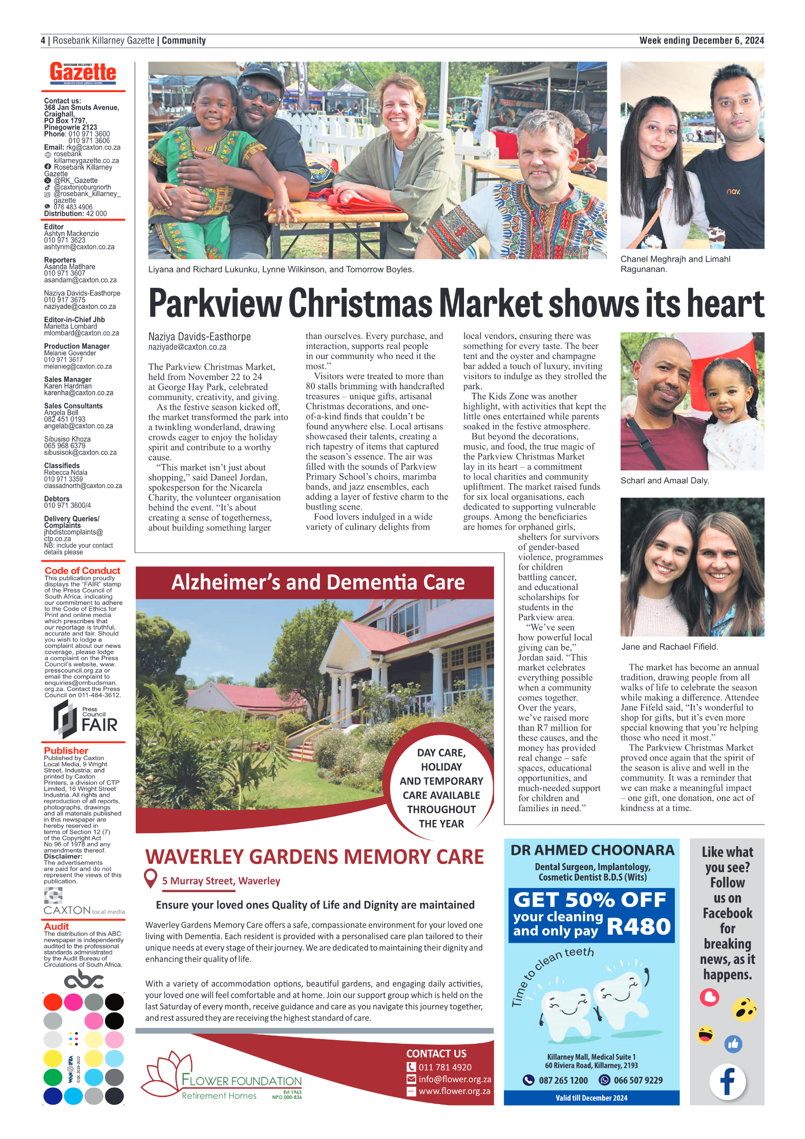 Rosebank Killarney Gazette 6 December 2024 page 4