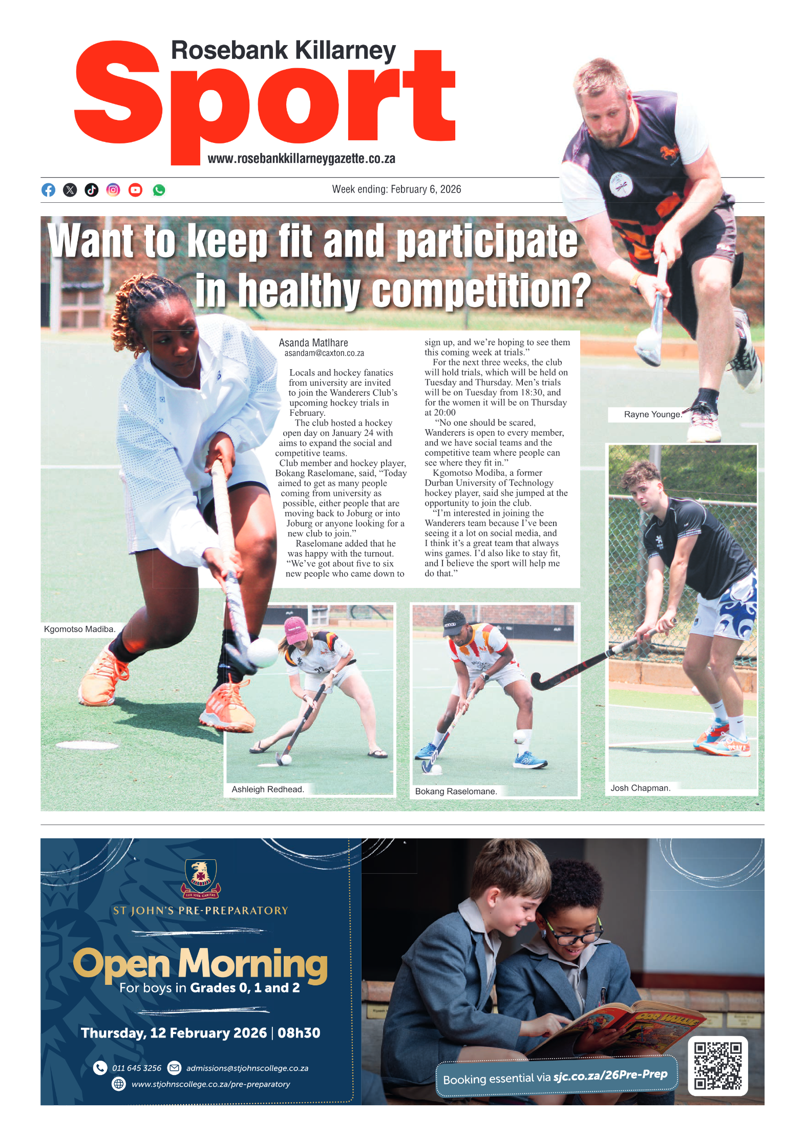 Rosebank Killarney Gazette 6 February 2026 page 8