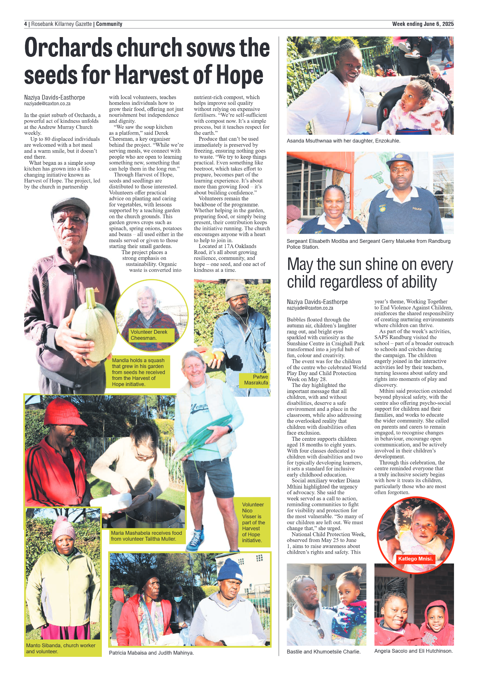 Rosebank Killarney Gazette 6 June 2025 page 4