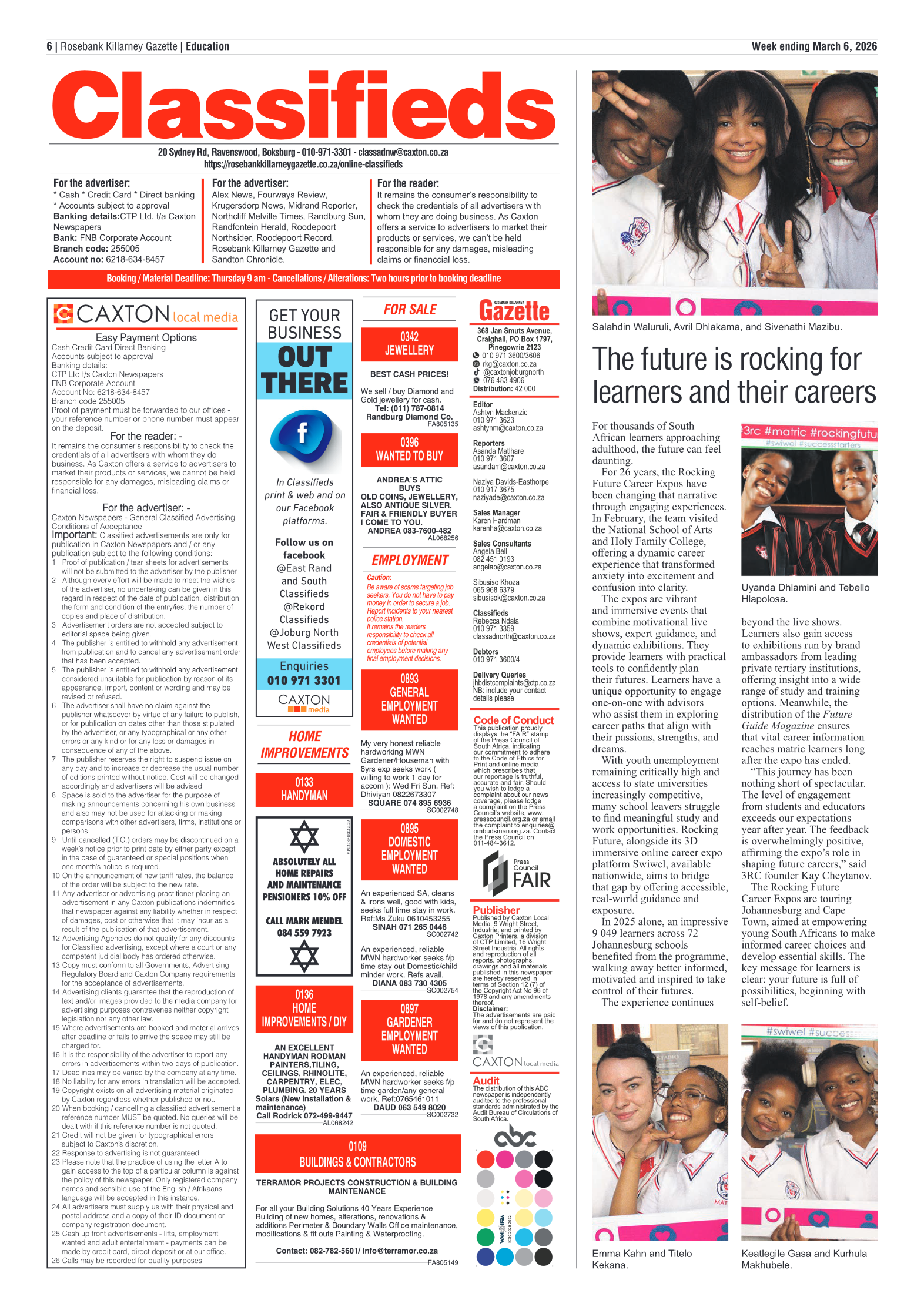 Rosebank Killarney Gazette 6 March 2026 page 6