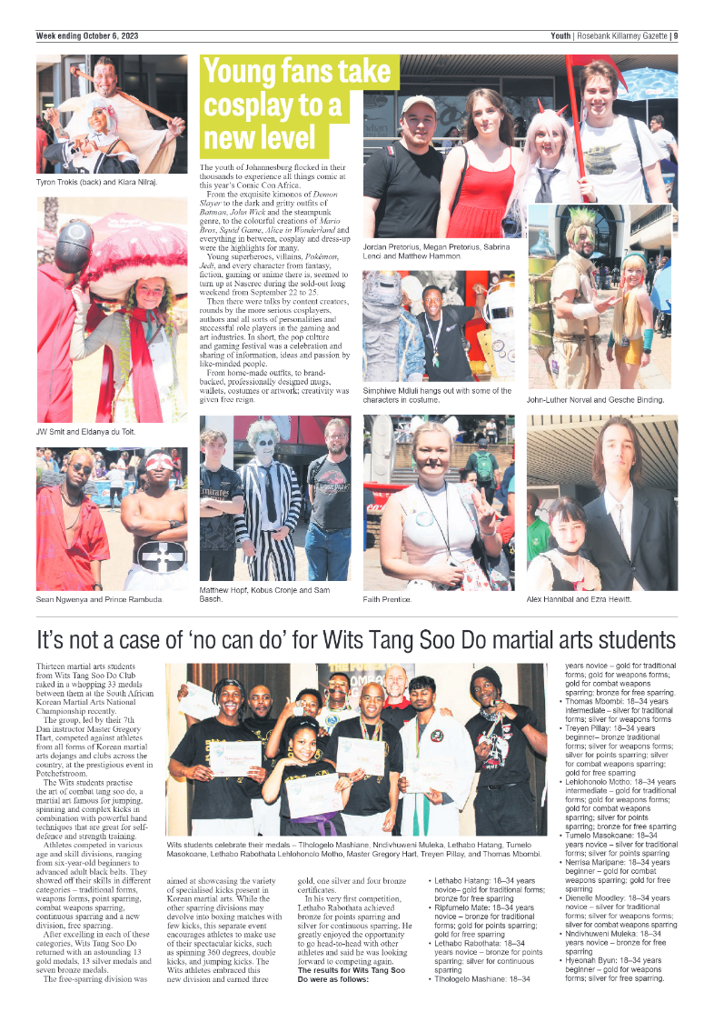 Rosebank Killarney Gazette 6 October 2023 page 9