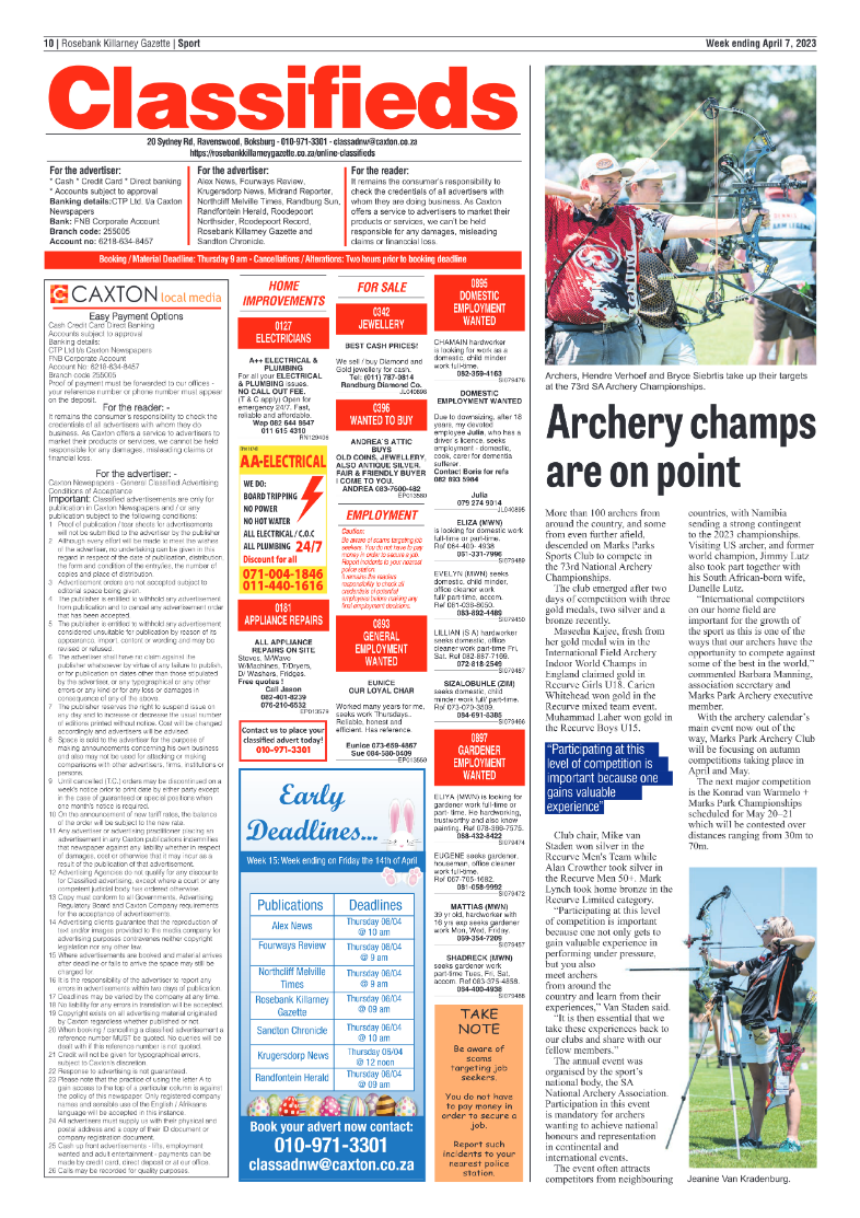 Rosebank Killarney Gazette 7 April 2023 page 10