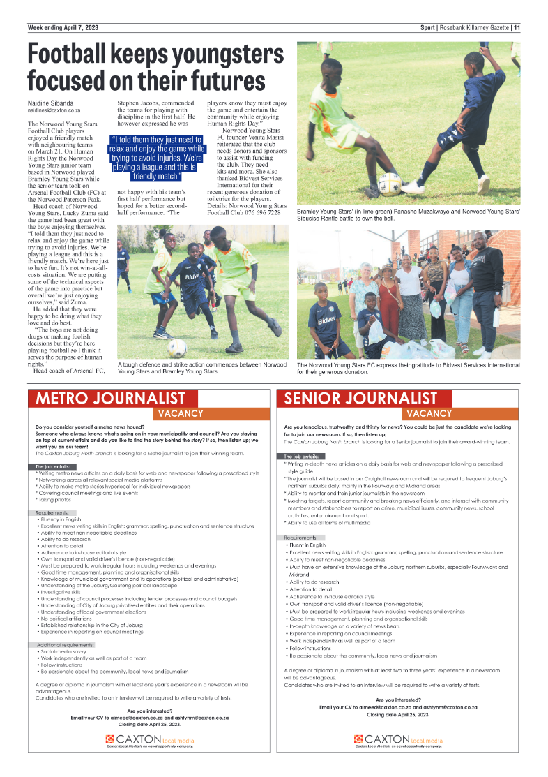 Rosebank Killarney Gazette 7 April 2023 page 11